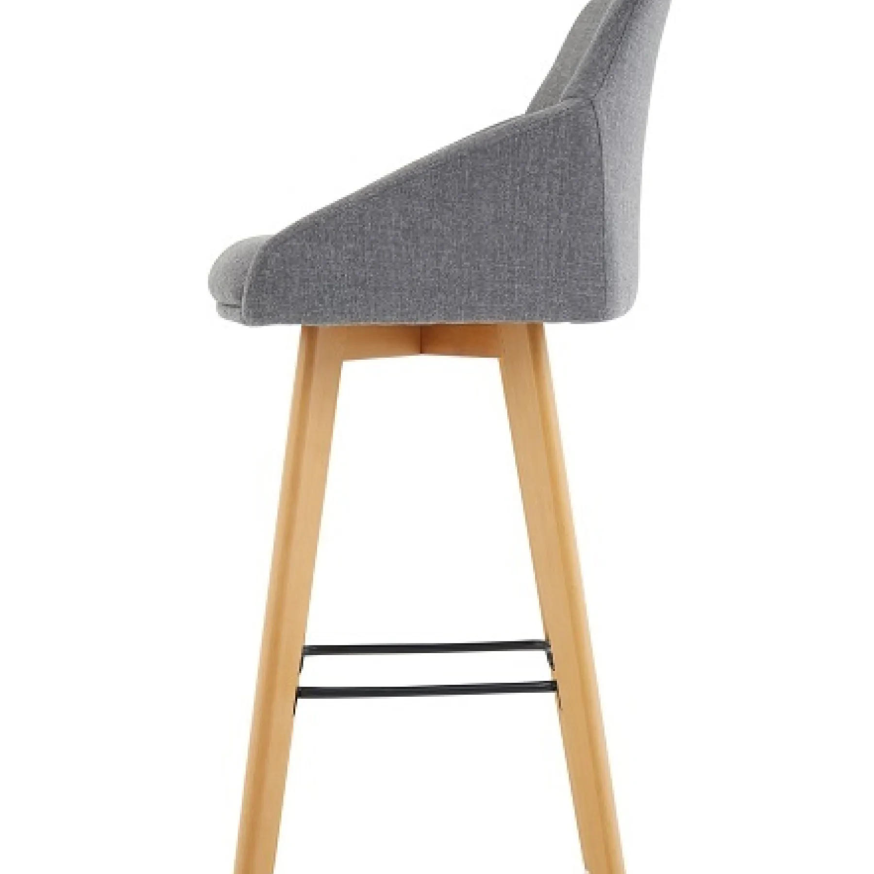 LOF Direct Carmen Grey Fabric Stool BR000225 side