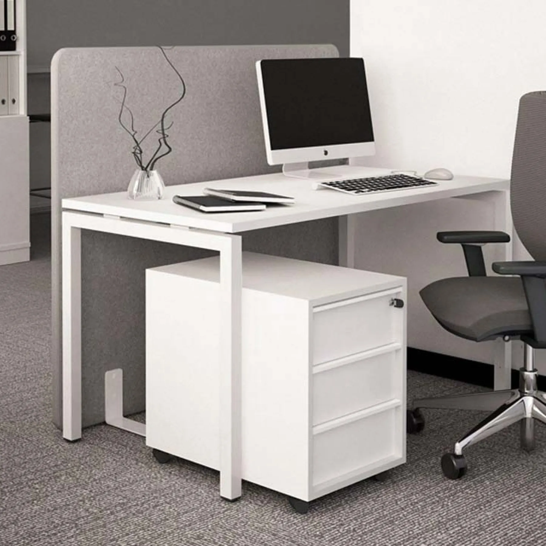 LOF Direct Nova Pedestal in white