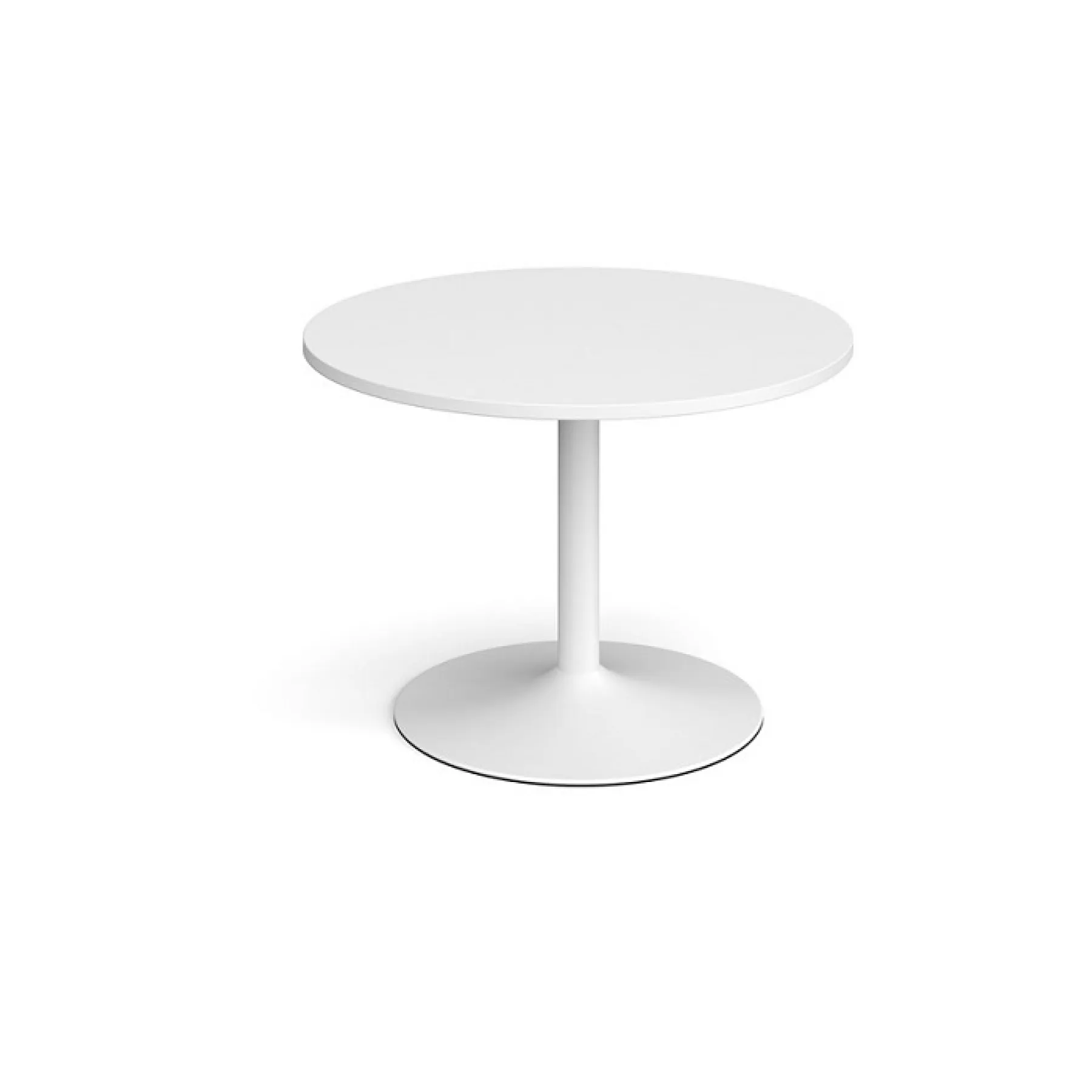 LOF Direct Trumpet Base Meeting Table Dams Circular TB10 C WHITE