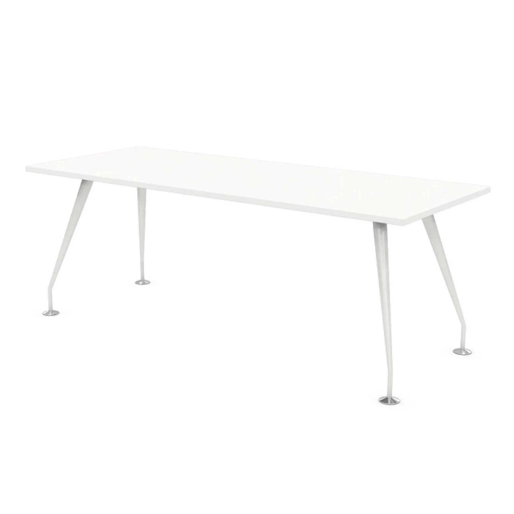 LOF Direct Lee and Plumpton Spire Rectangular Meeting Table White