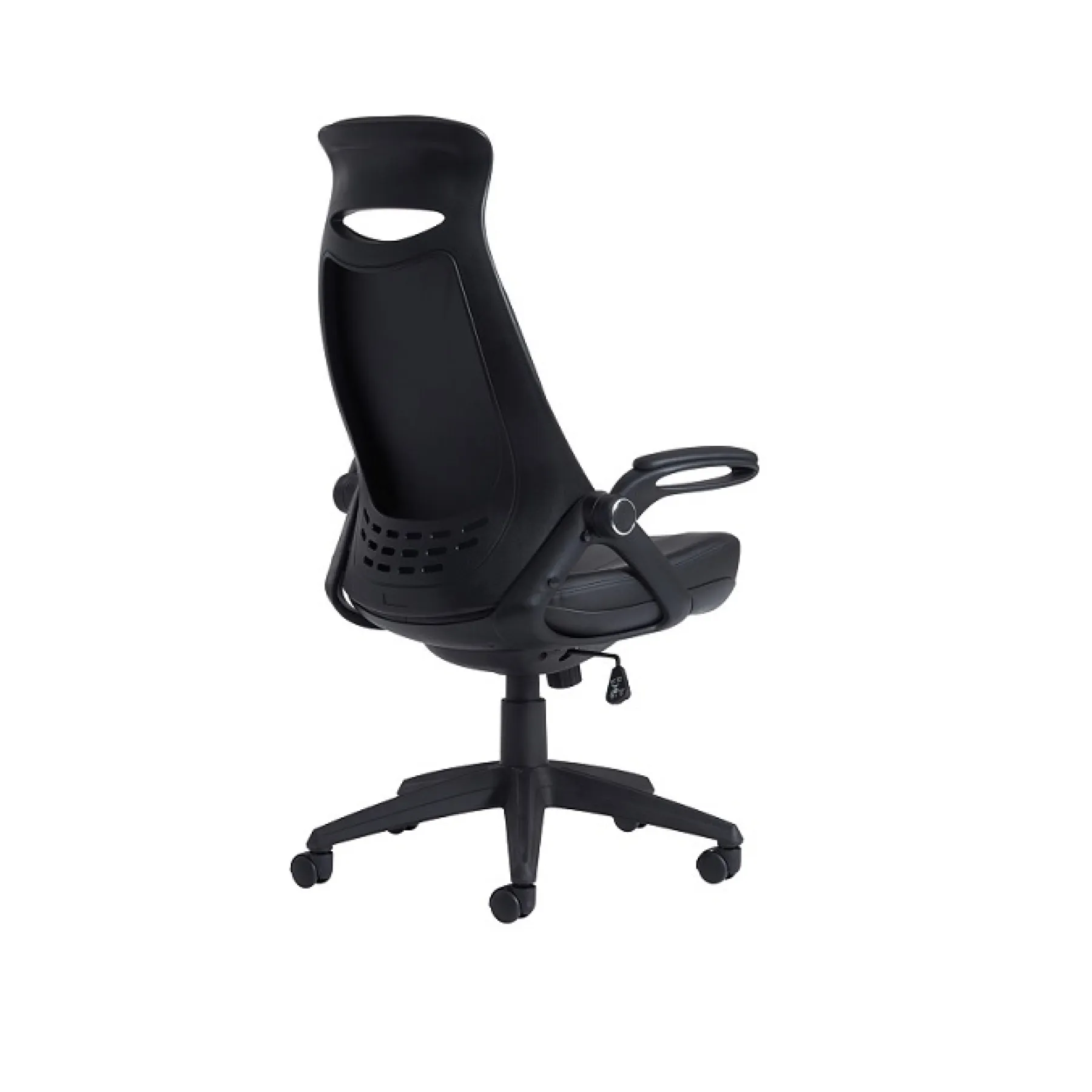 LOF Direct Dams Tuscan Chair TUS300 T1 BLK Black Leather Rear