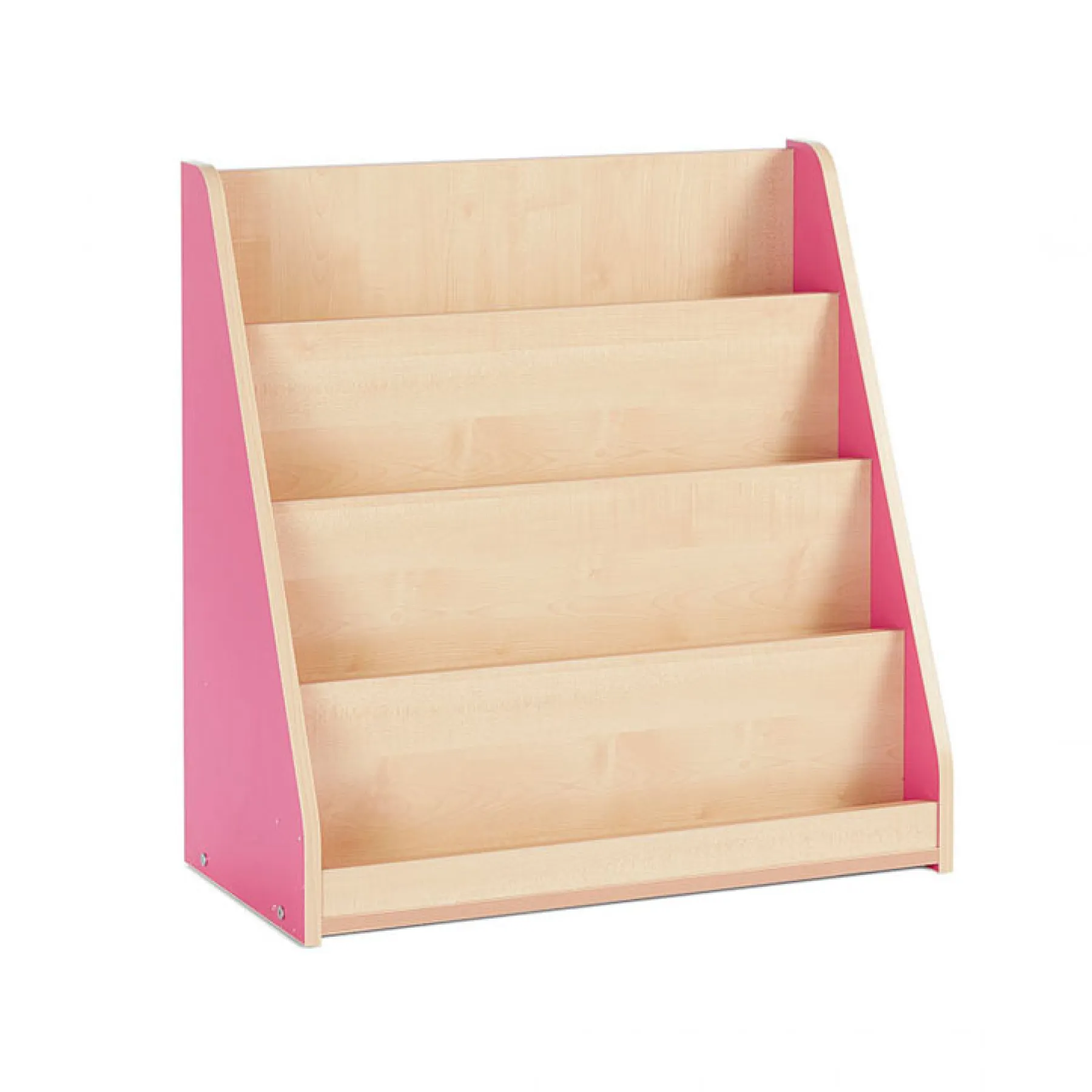 LOF Direct Monarch Single Sided Library Unit with 4 Tiered Fixed shelves PINK copy