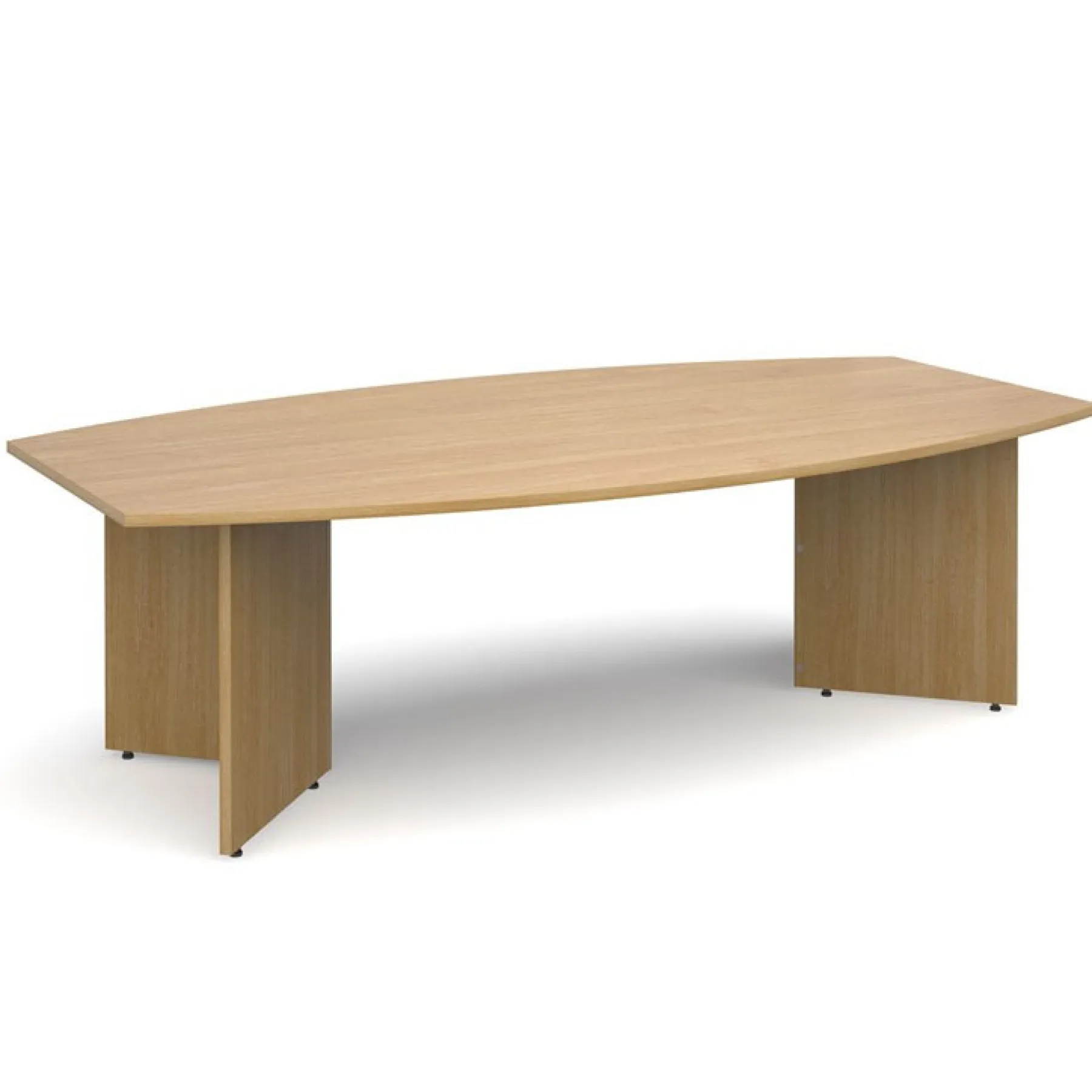 LOF Direct Dams Boat shape Boardroom table OAK