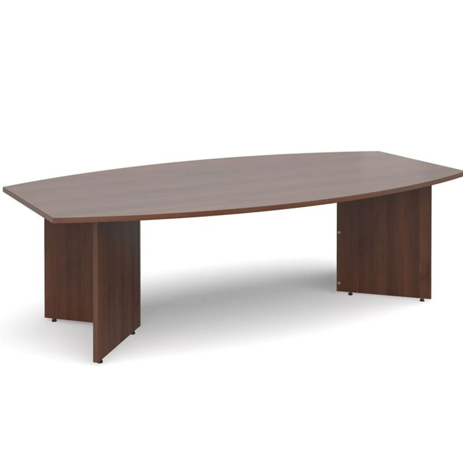 LOF Direct Dams Boat shape Boardroom table Walnut