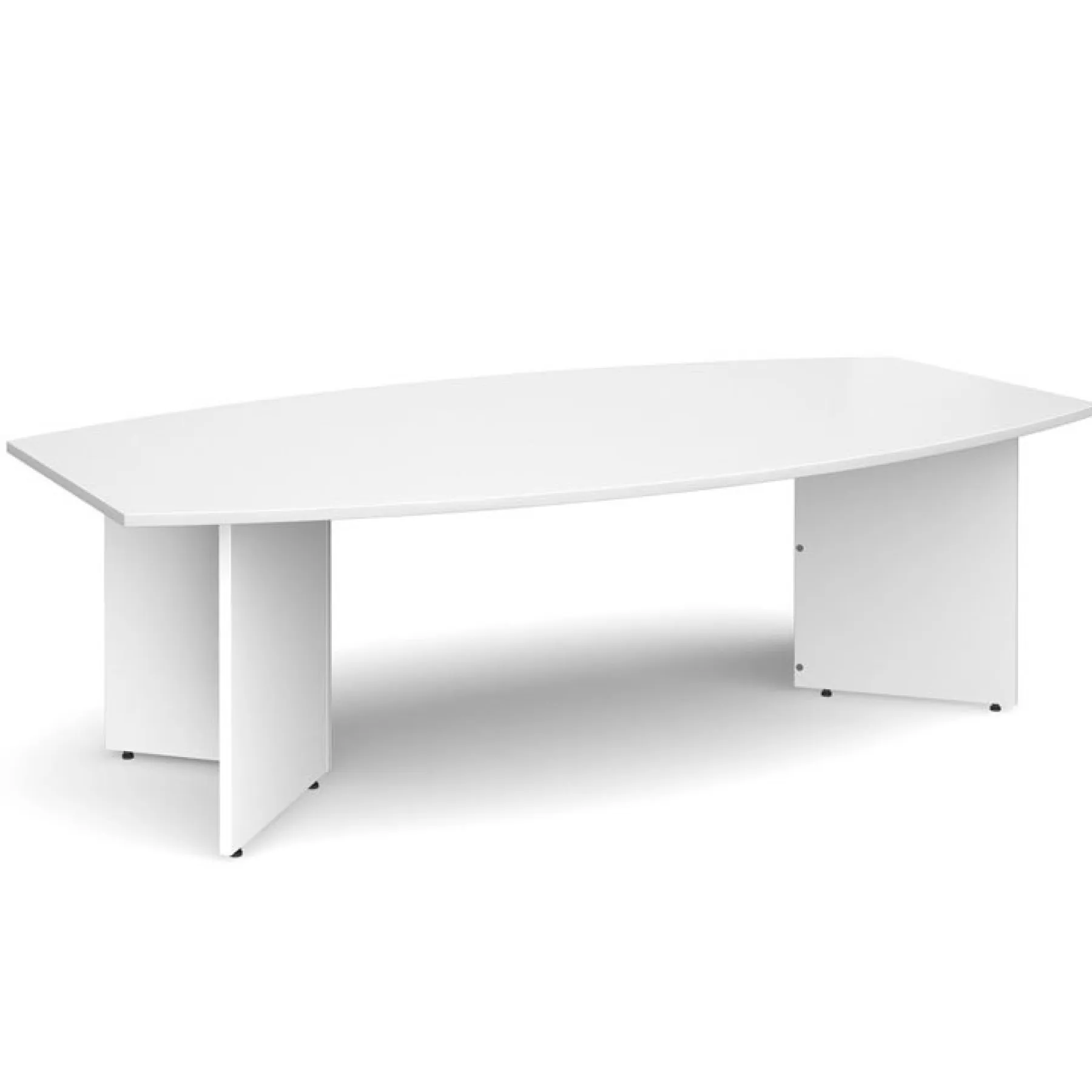 LOF Direct Dams Boat shape Boardroom table WHITE