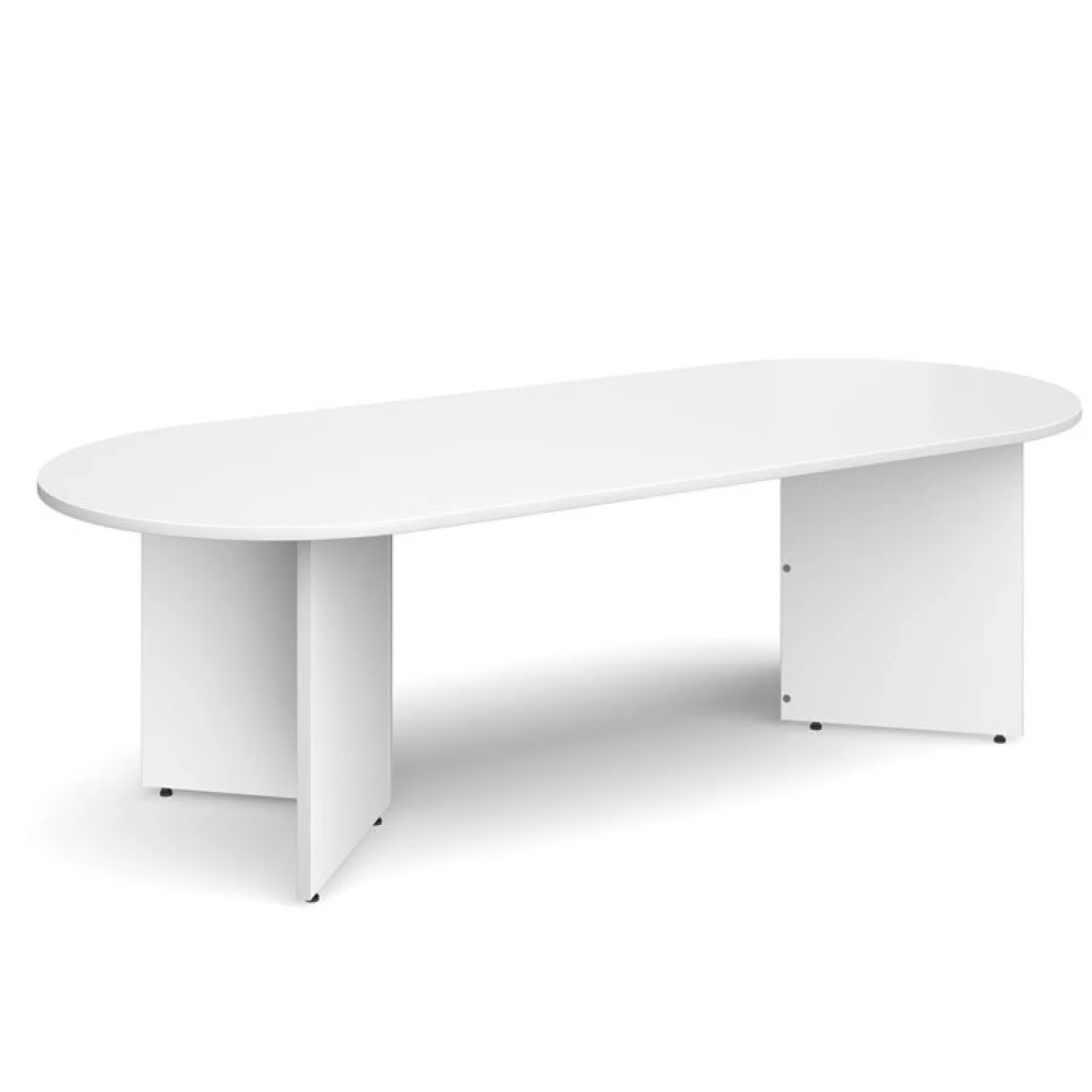 LOF Direct Dams Radial End Boardroom table WHITE