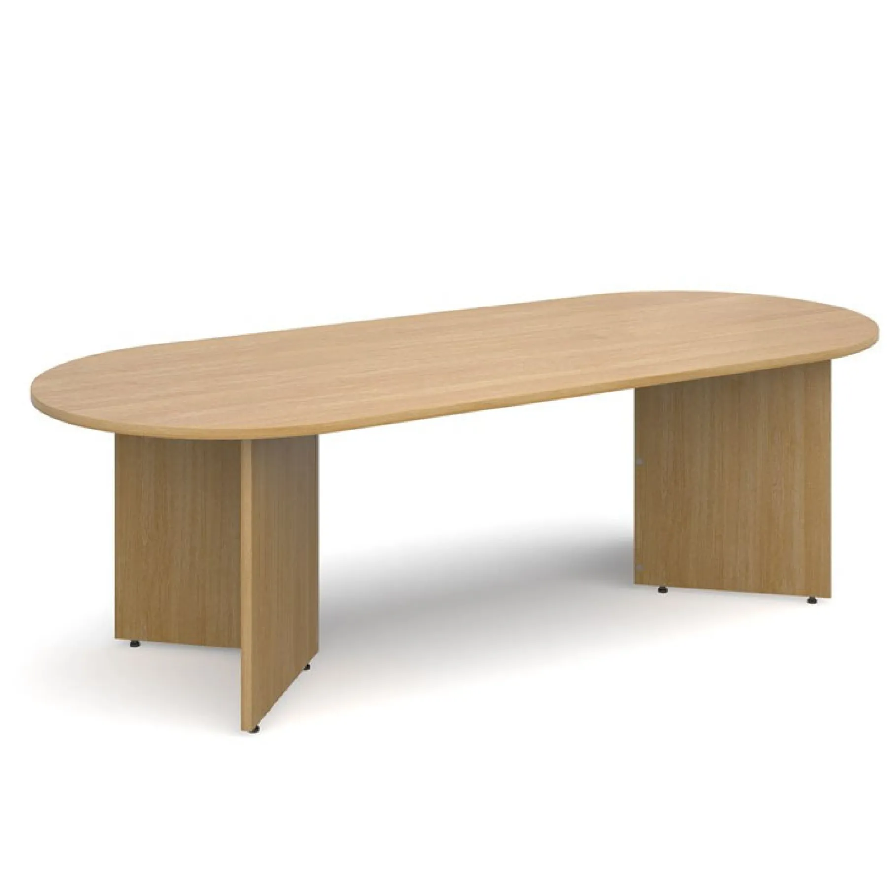 LOF Direct Dams Radial End boardroom table OAK