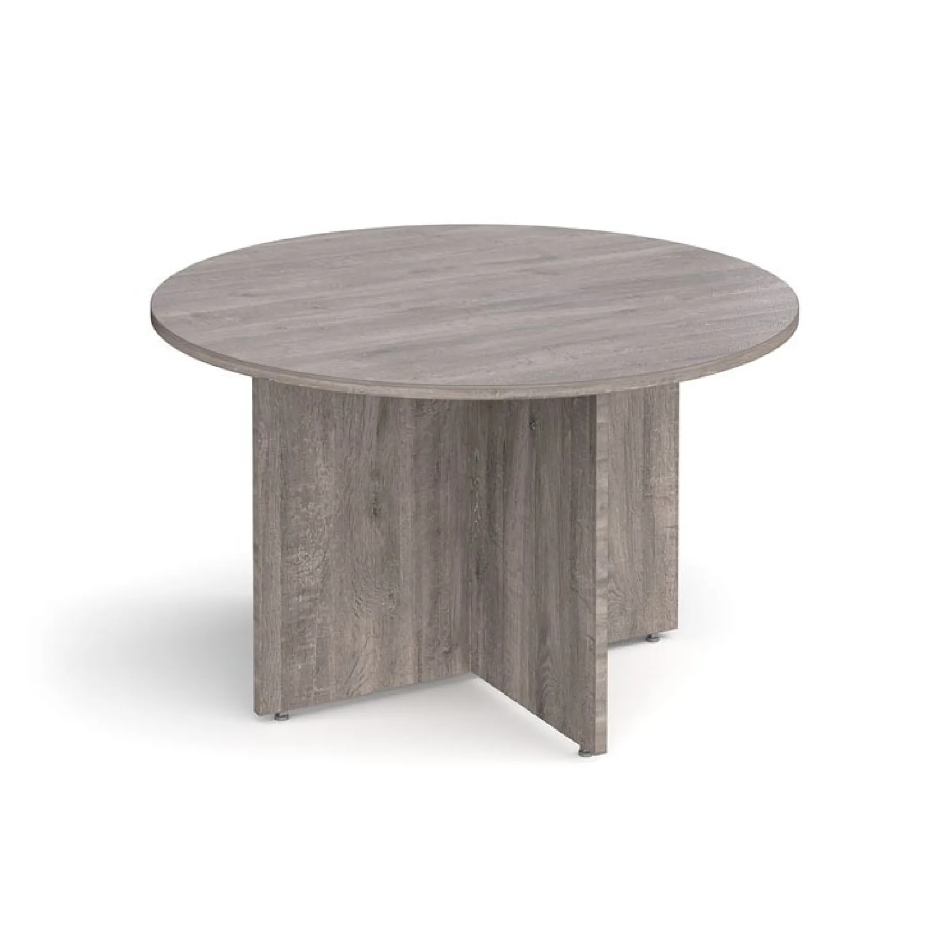 LOF Direct Dams circular meeting table Grey Oak