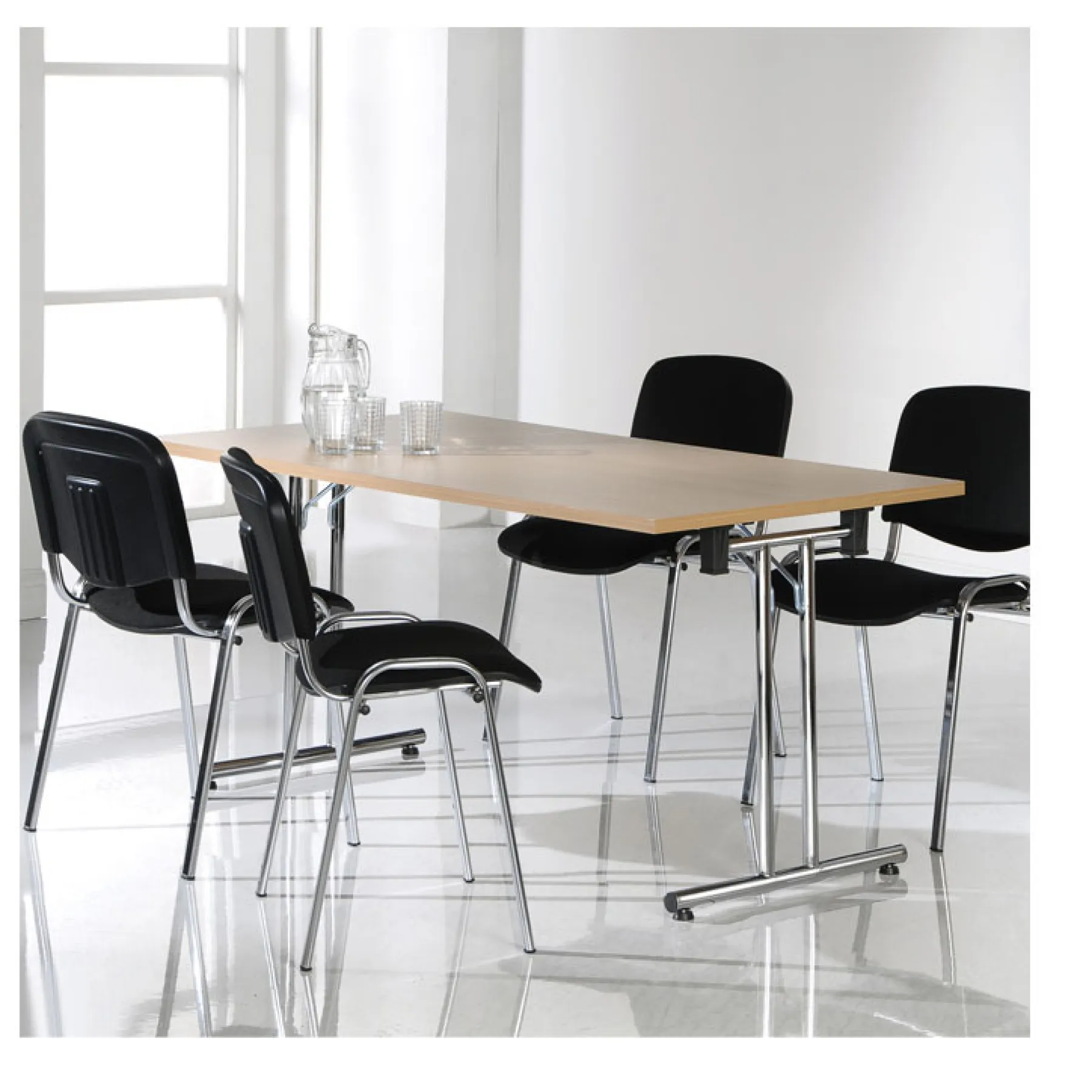 LOF Direct Dams Straight folding leg meeting tables meeting scene