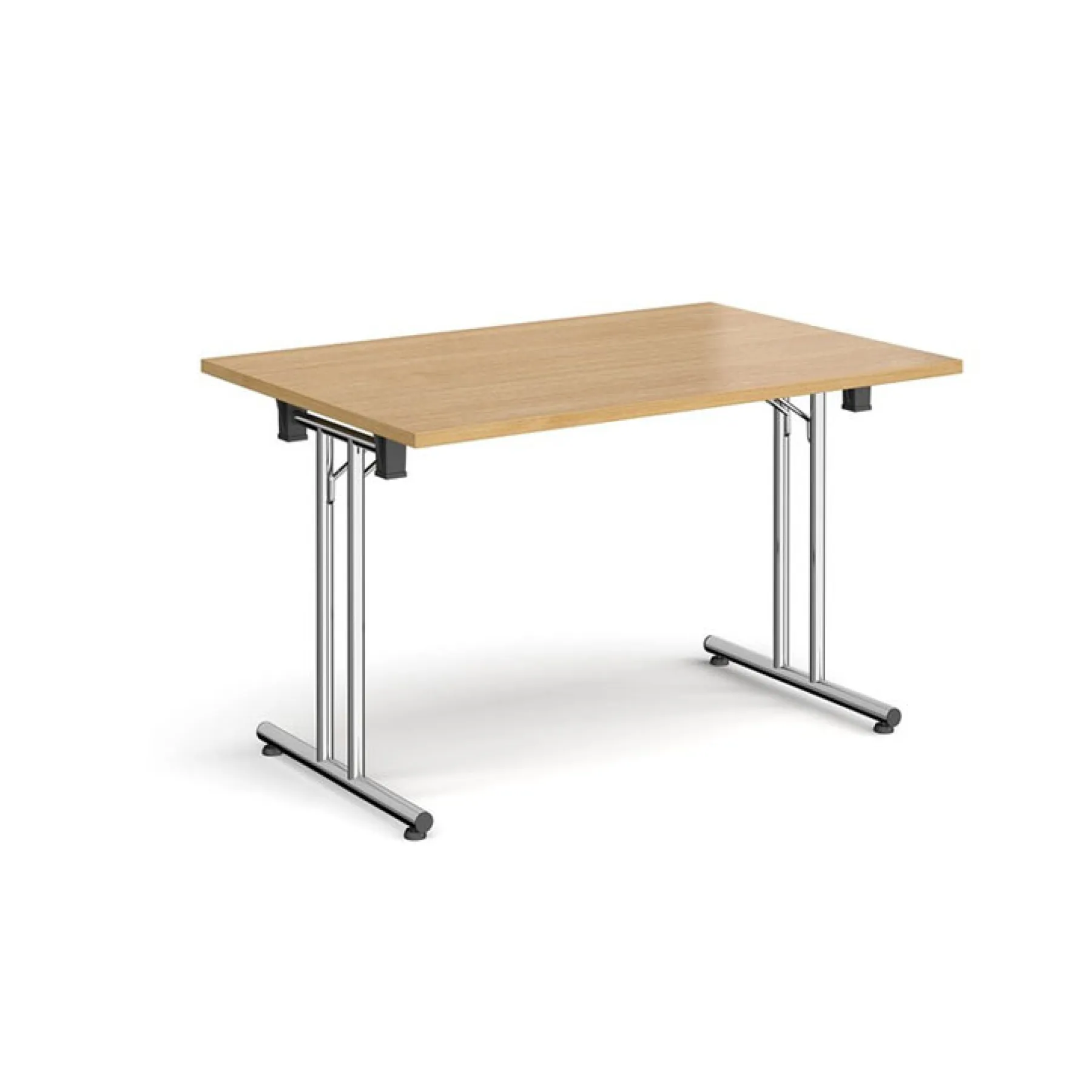 LOF Direct Dams Straight folding leg meeting tables OAK CHROME LEG