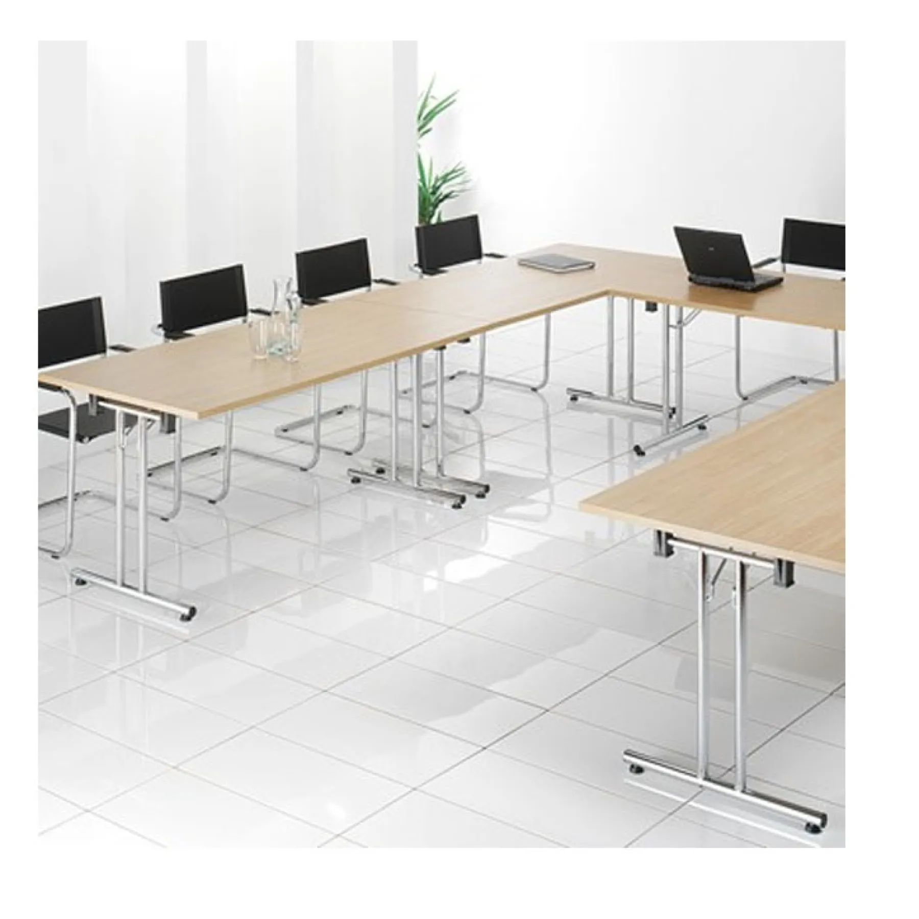 LOF Direct Dams Straight folding leg meeting tables Room scene