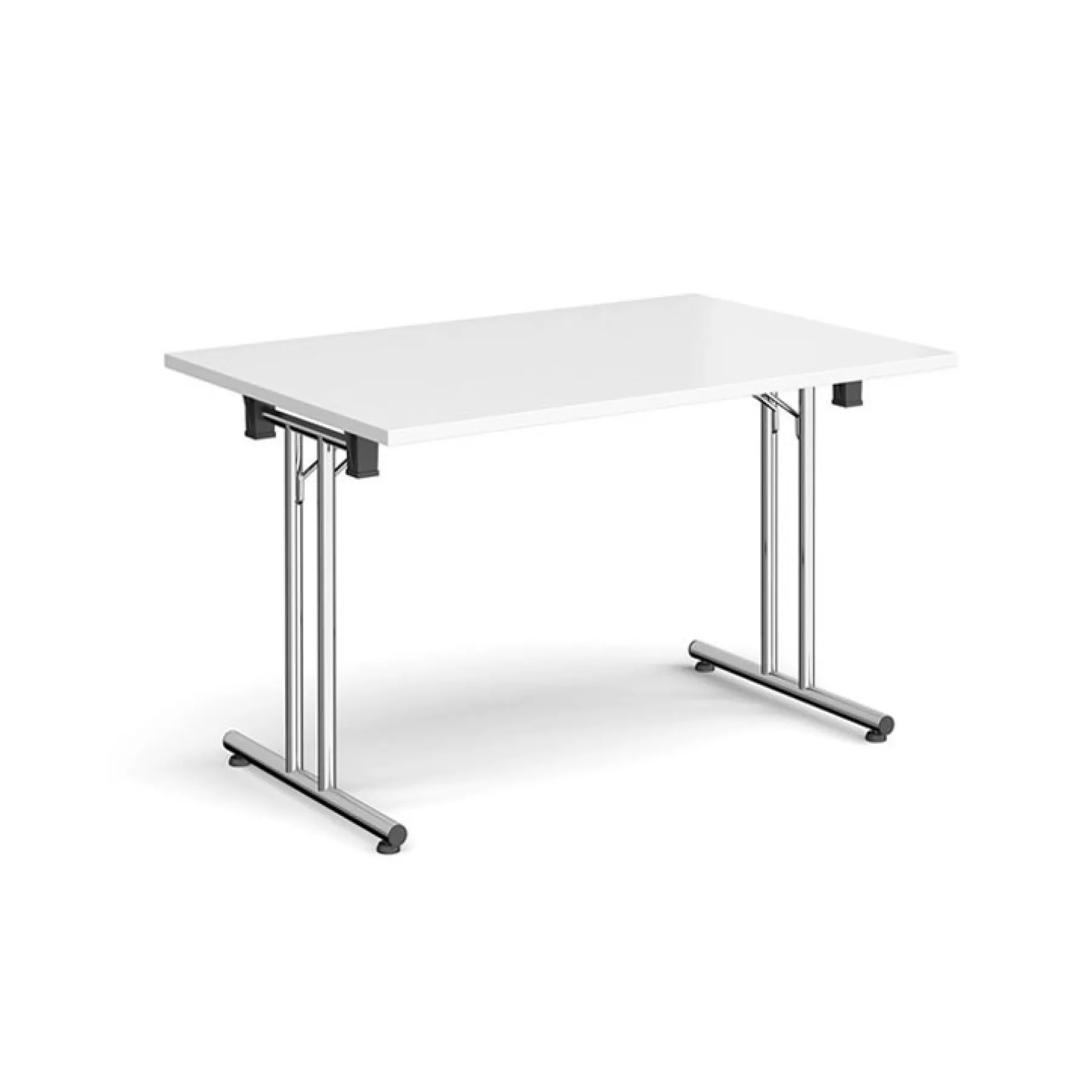 LOF Direct Dams Straight folding leg meeting tables WHITE CHROME