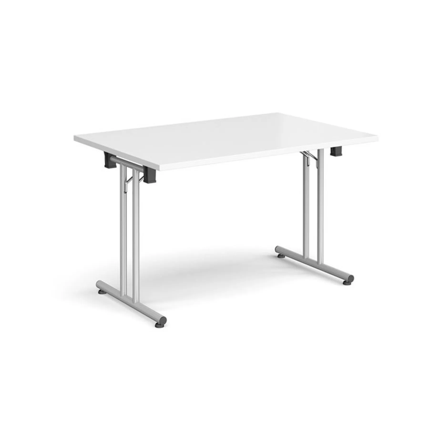 LOF Direct Dams Straight folding leg meeting tables WHITE SILVER