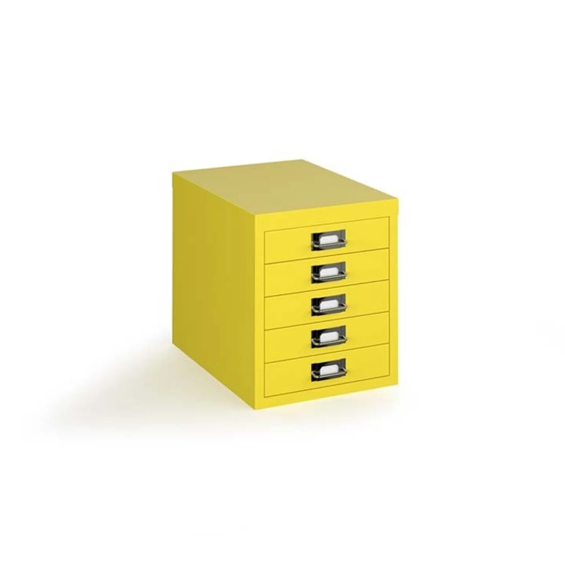 5 Drawer Bisley Multi-Drawer Cabinet - Bisley Yellow