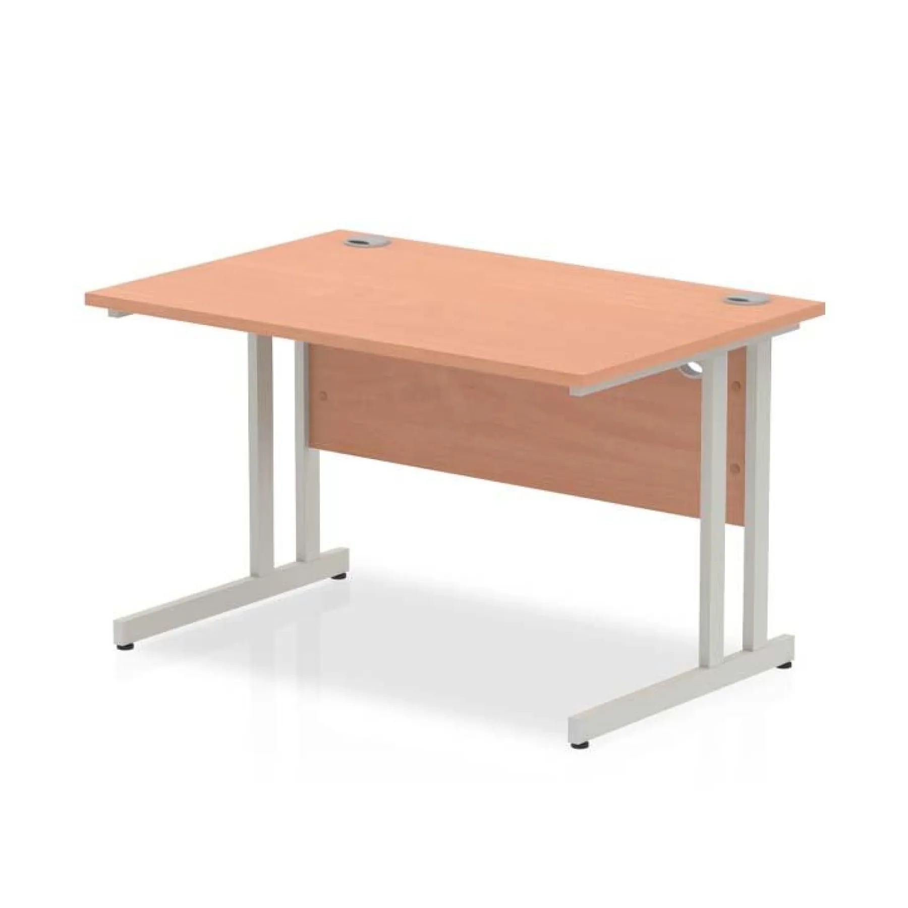 LOF Direct Dynamic Impulse desk BEECH and SILVER