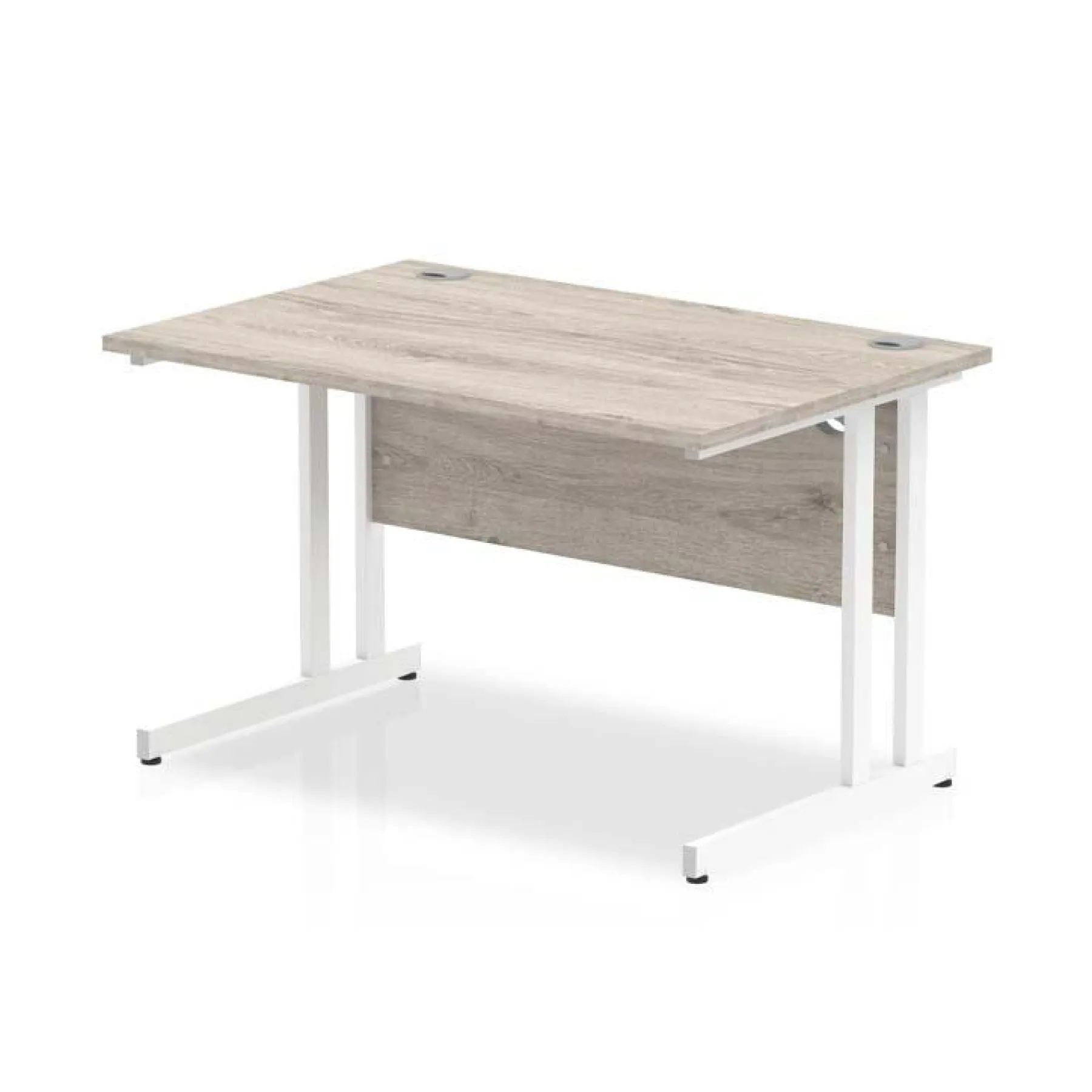 LOF Direct Impulse desk 1200 GREY OAK Silver leg