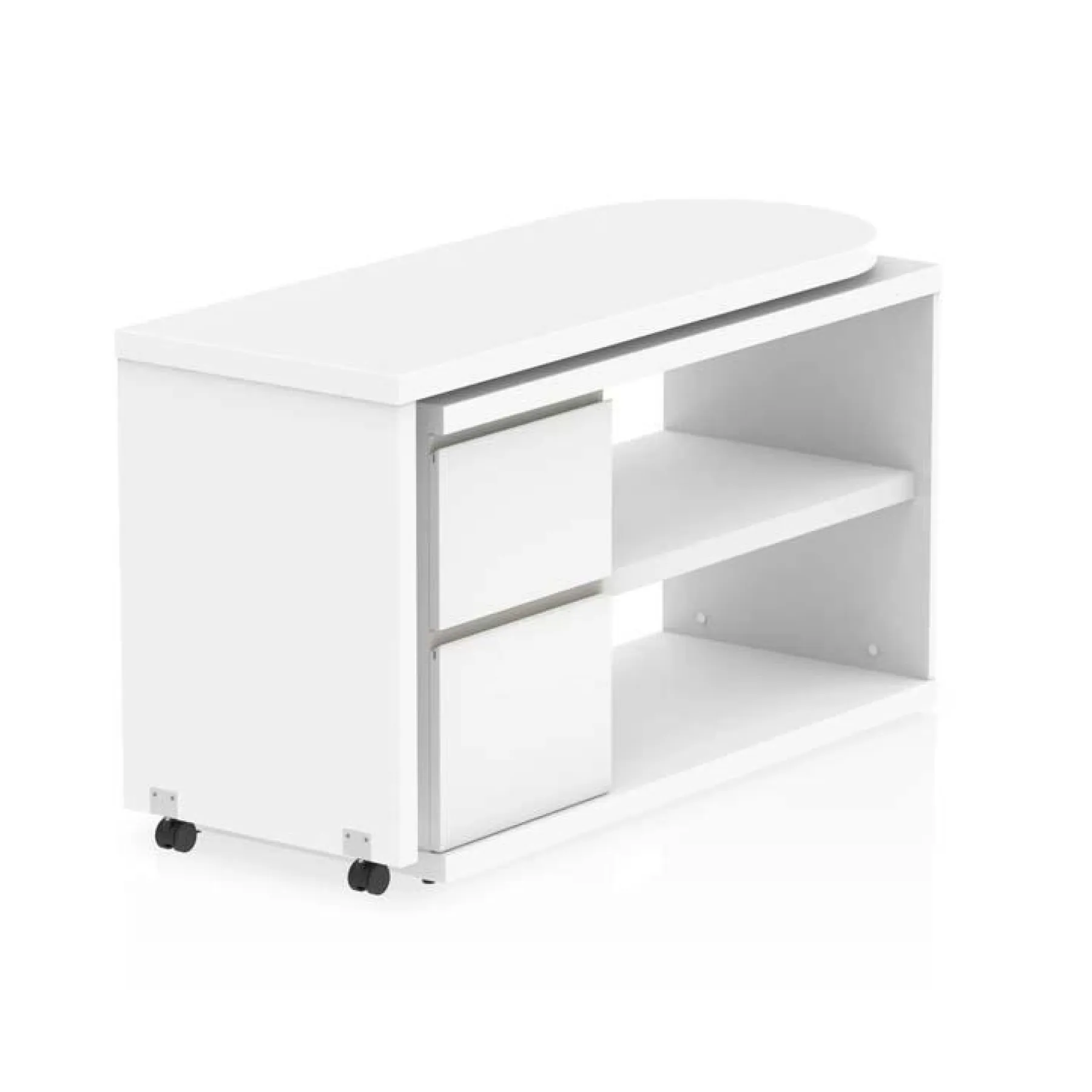 LOF Direct Dynamic Fleur home office desk closed WHITE