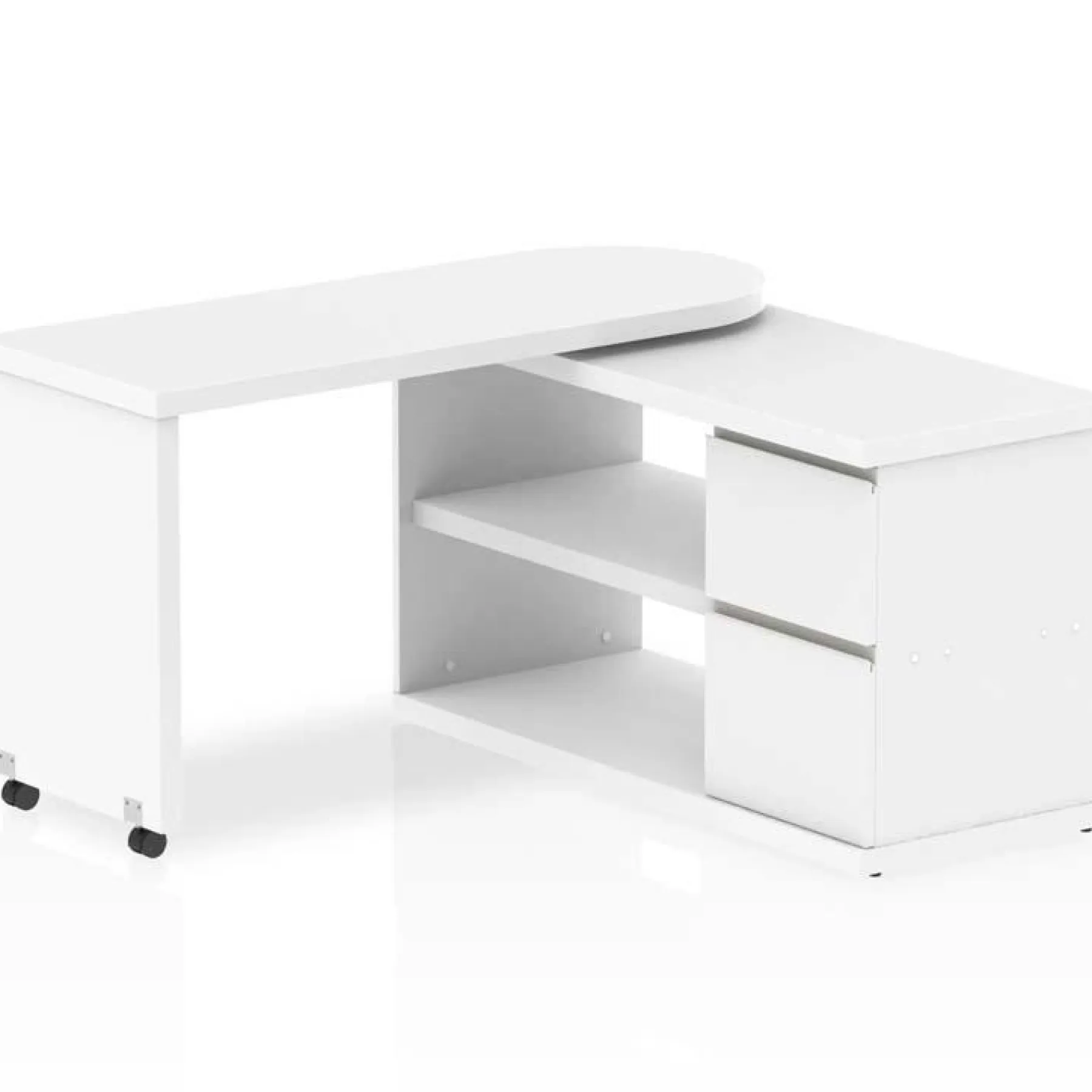 LOF Direct Dynamic Fluer home office desk WHITE