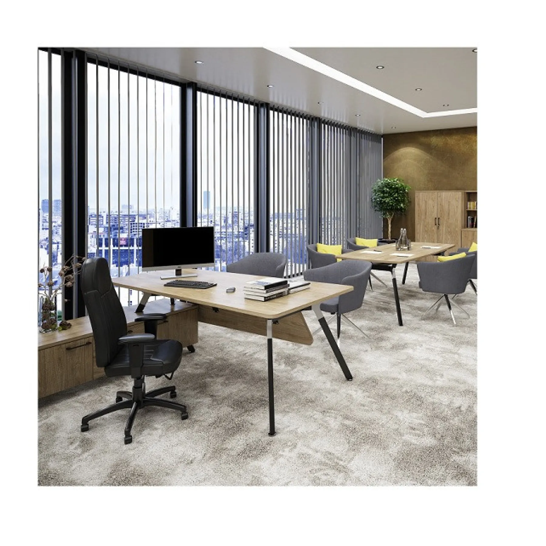 LOF Direct Dams Anson Executive A Frame Desk ANS DED Roomset