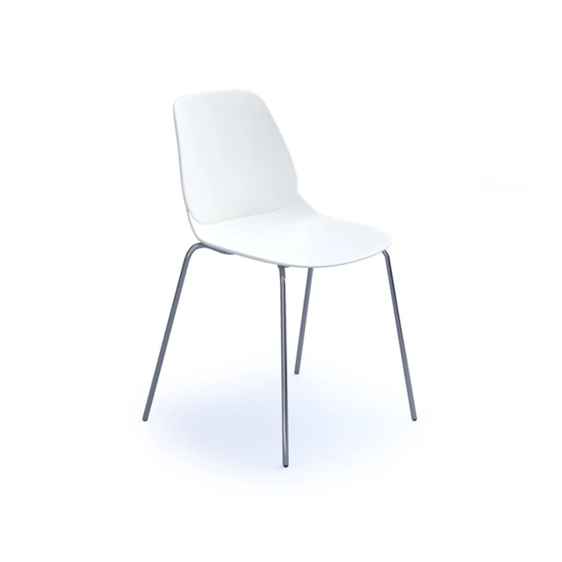 LOF Direct Dams Strut Chair White 4 leg frame