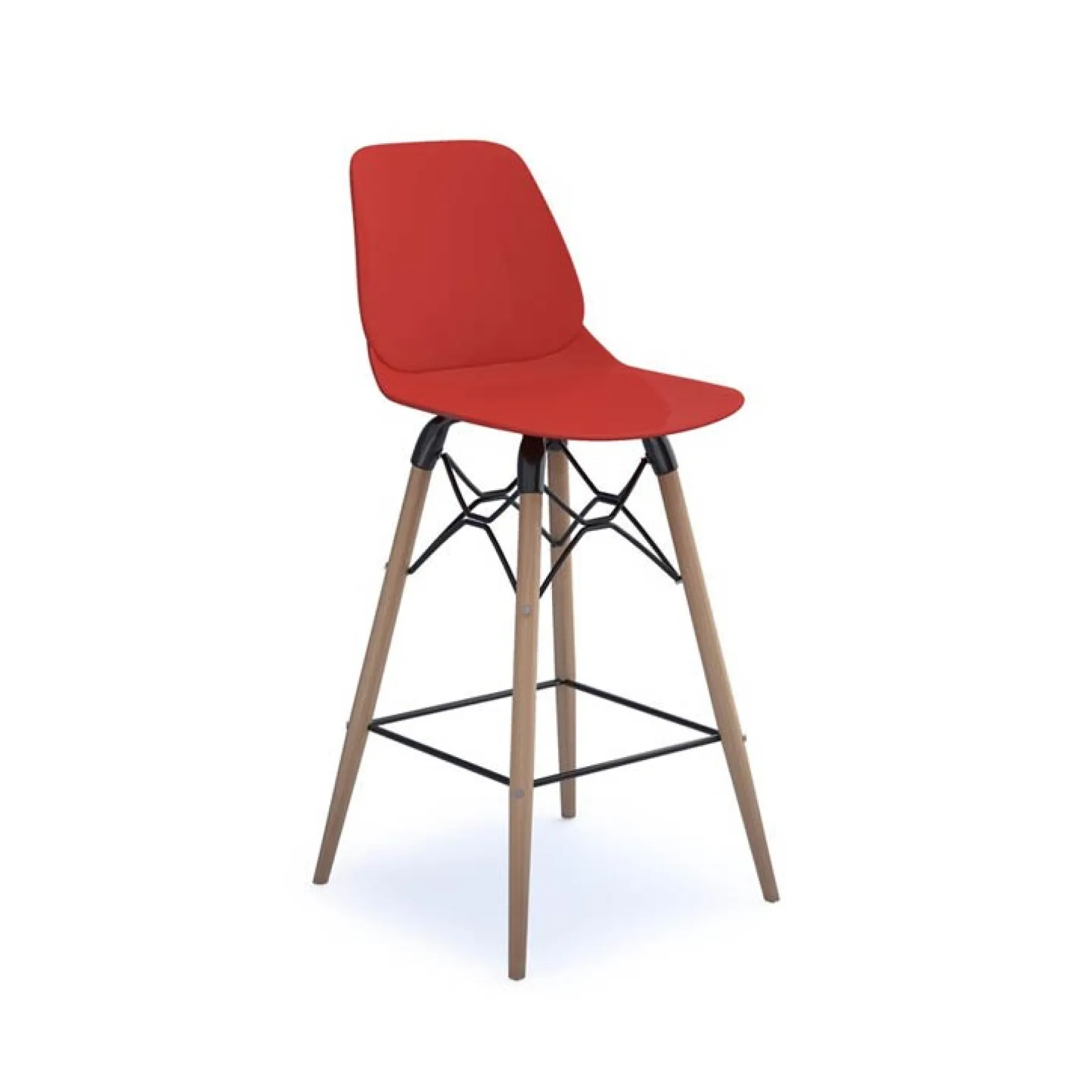 LOF Direct Dams Strut Stool Red Natural