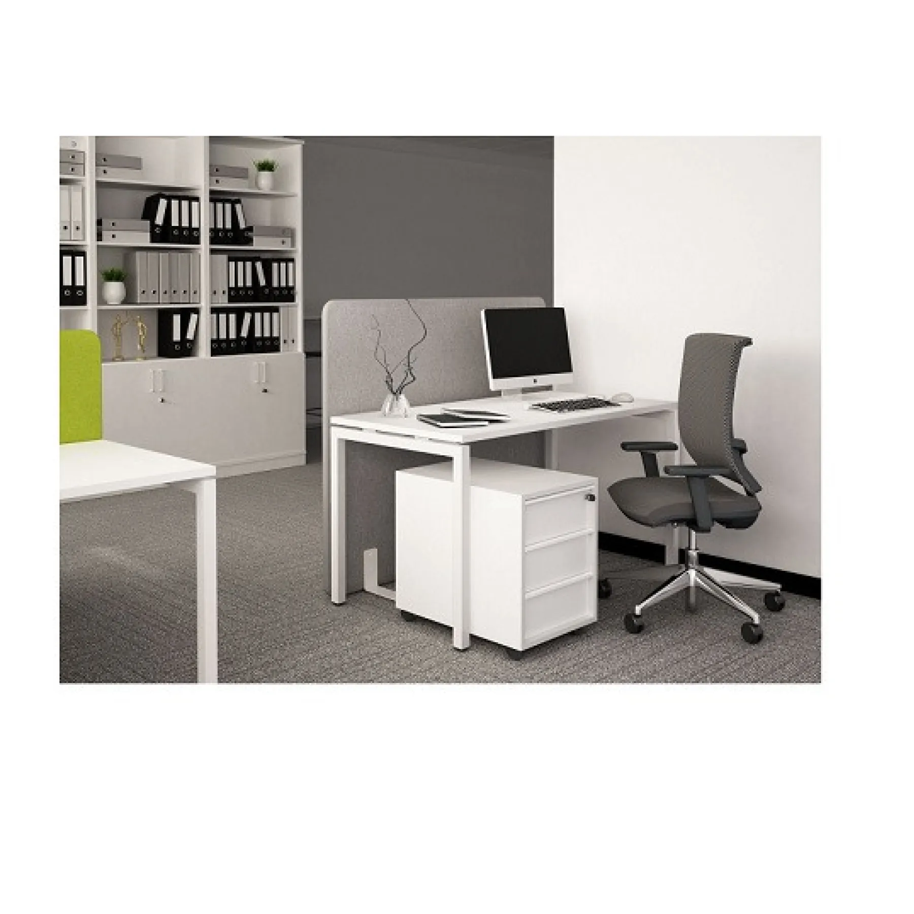 Lof Direct nova single desk white narbutas