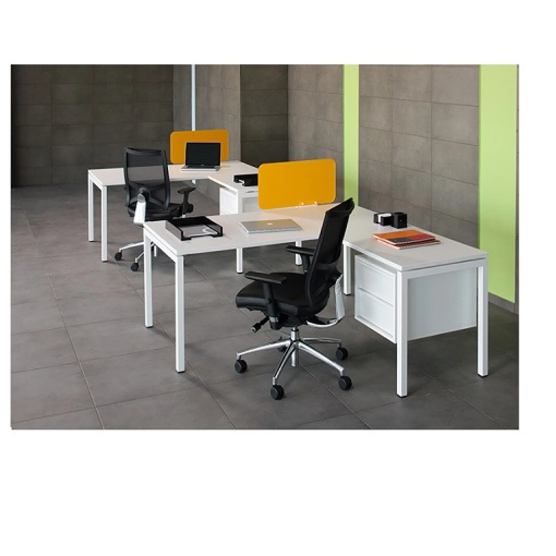 LOF Direct Nova Office Furniture Desk Return Roomset2