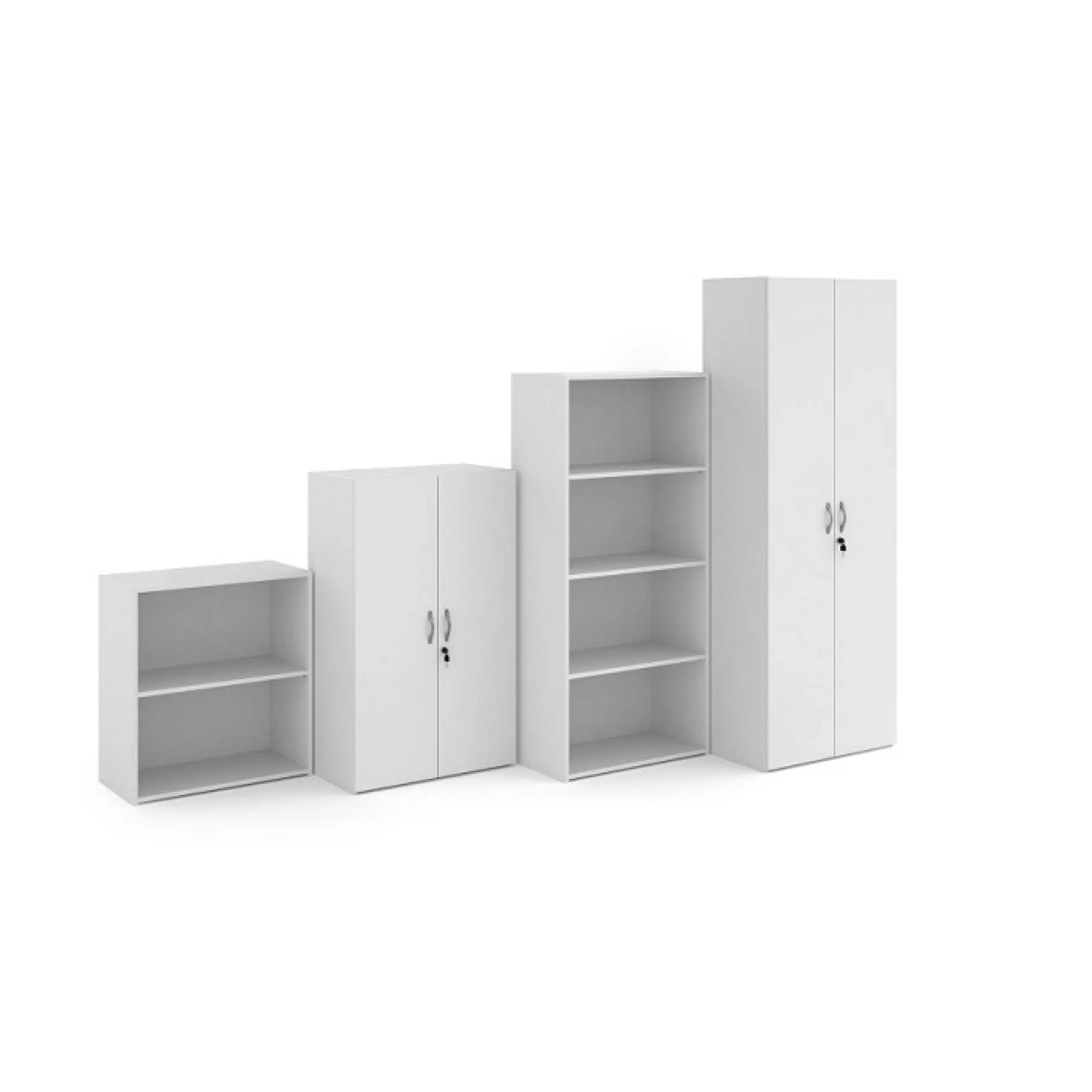 LOF Direct Dams Contract 25 Bookcase Cupboard White