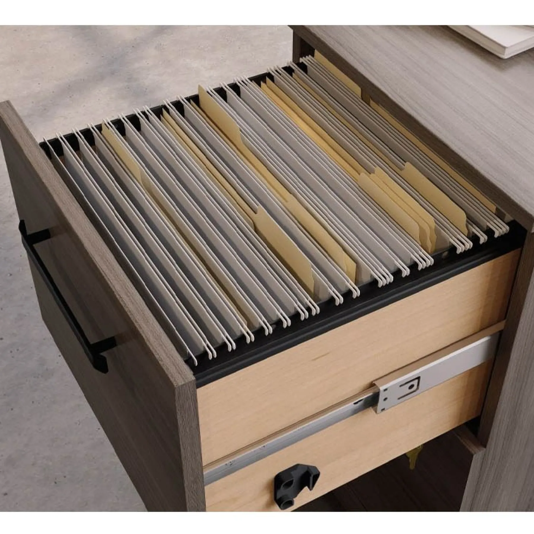 LOF direct Teknik Affiliate pedestal drawer open