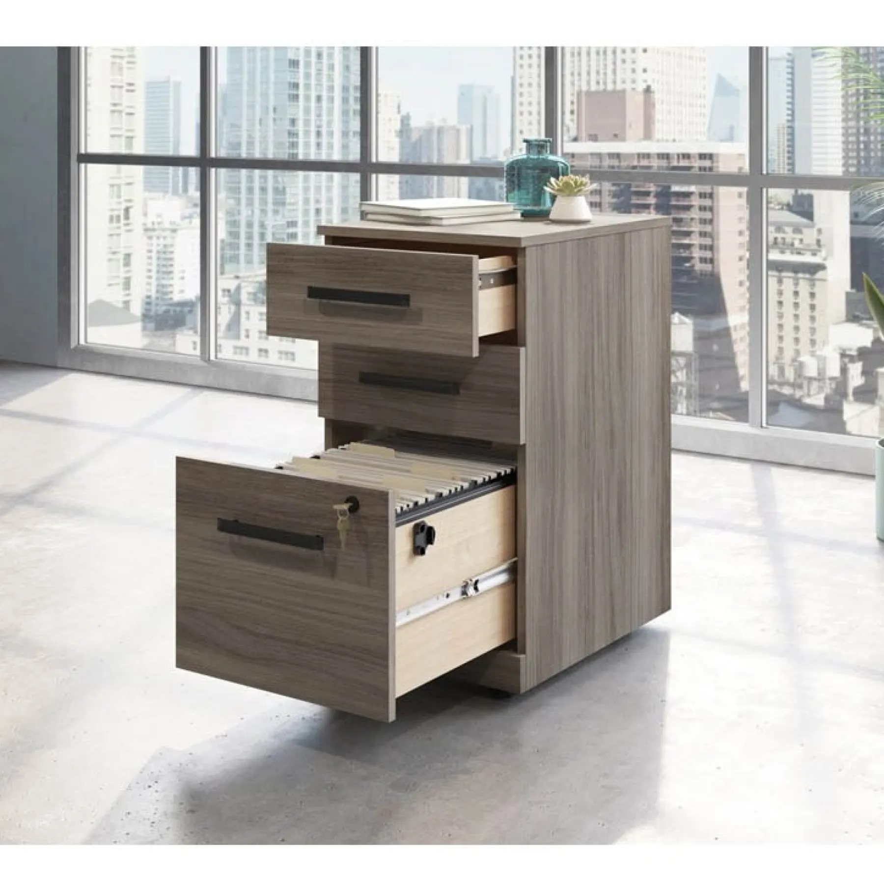 LOF direct Teknik Affiliate 3 drawer pedestal