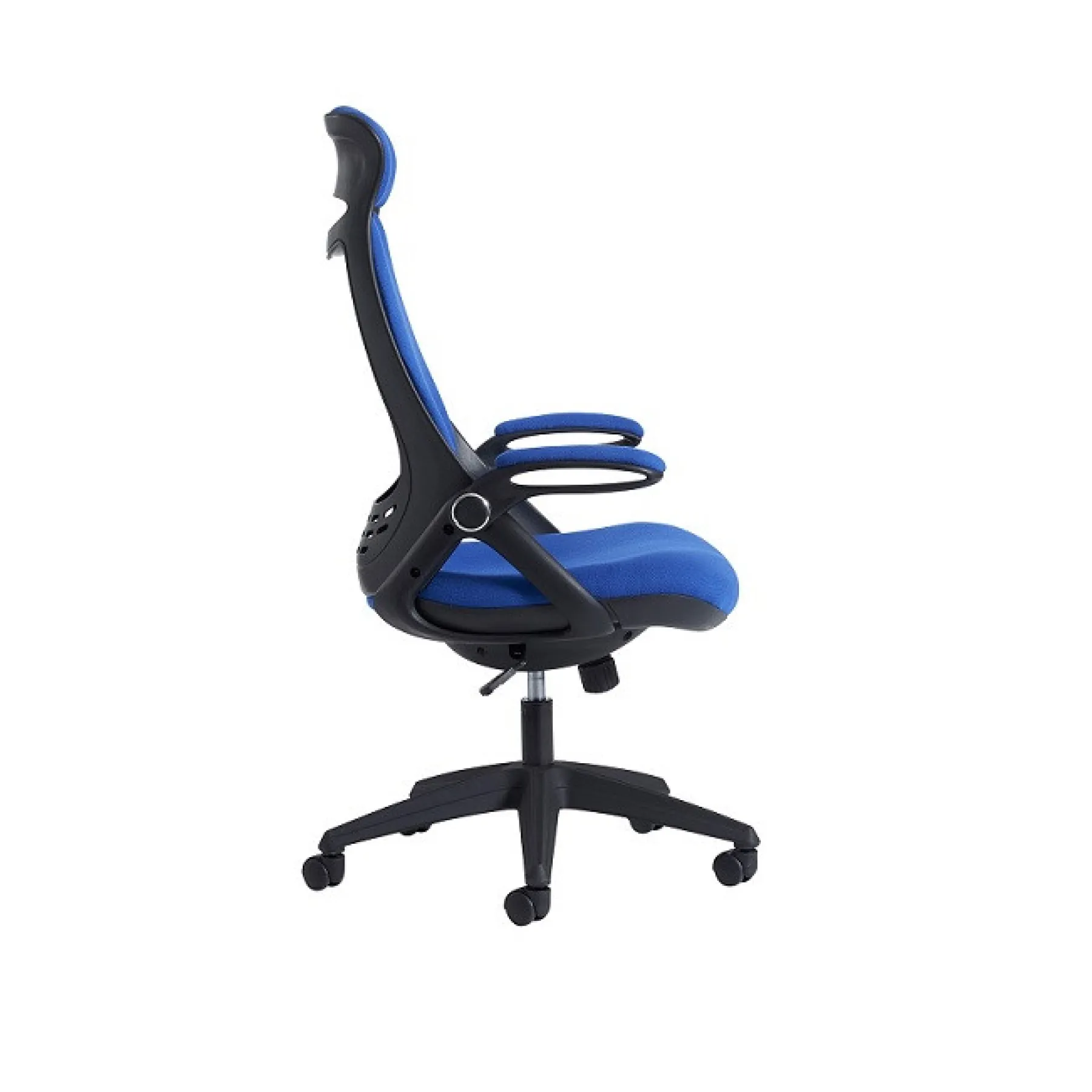 LOF Direct Dams Tuscan Executive Chair TUS300 T1 B Blue Fabric Side