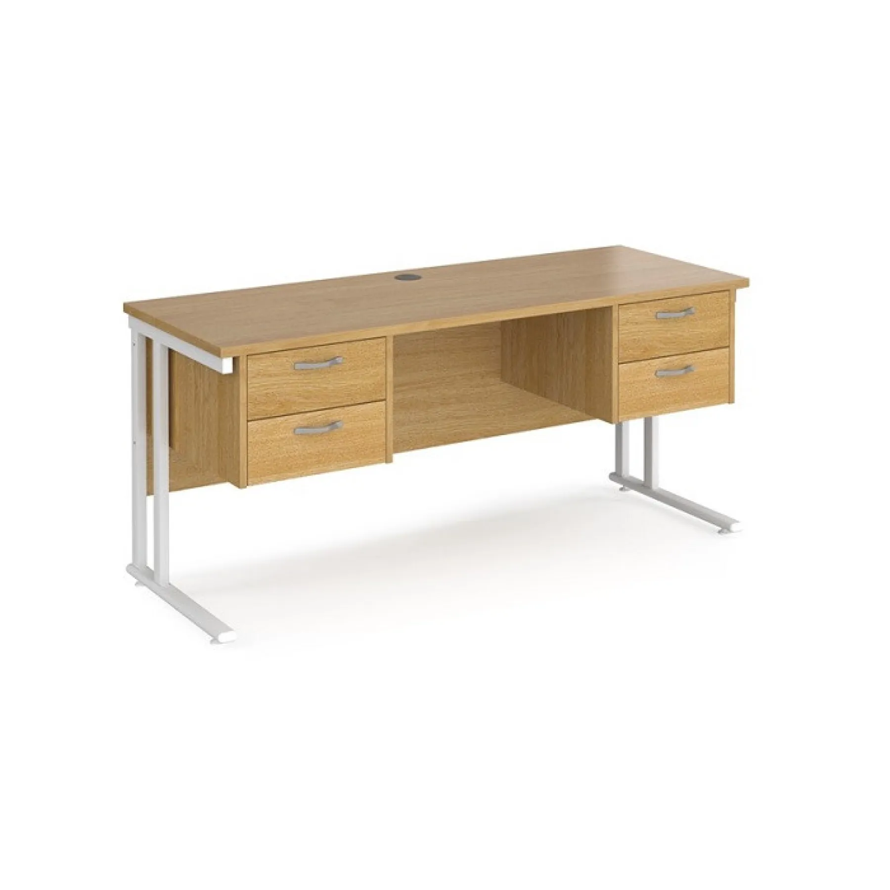 LOF Direct Maestro 25 Shallow Desk With 2x Drawers