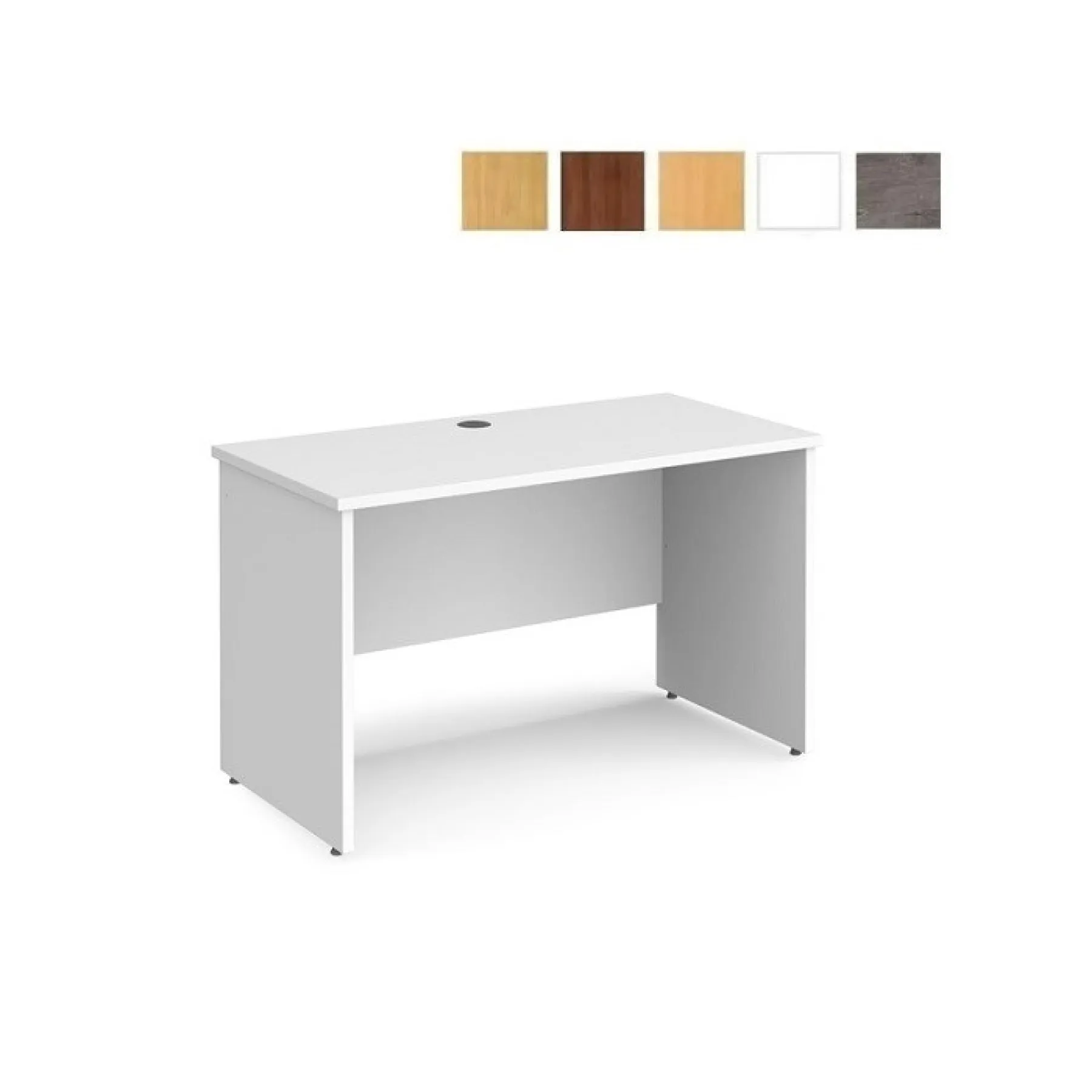 LOF Direct Maestro 25 Desk With Panel Ends White Finishes