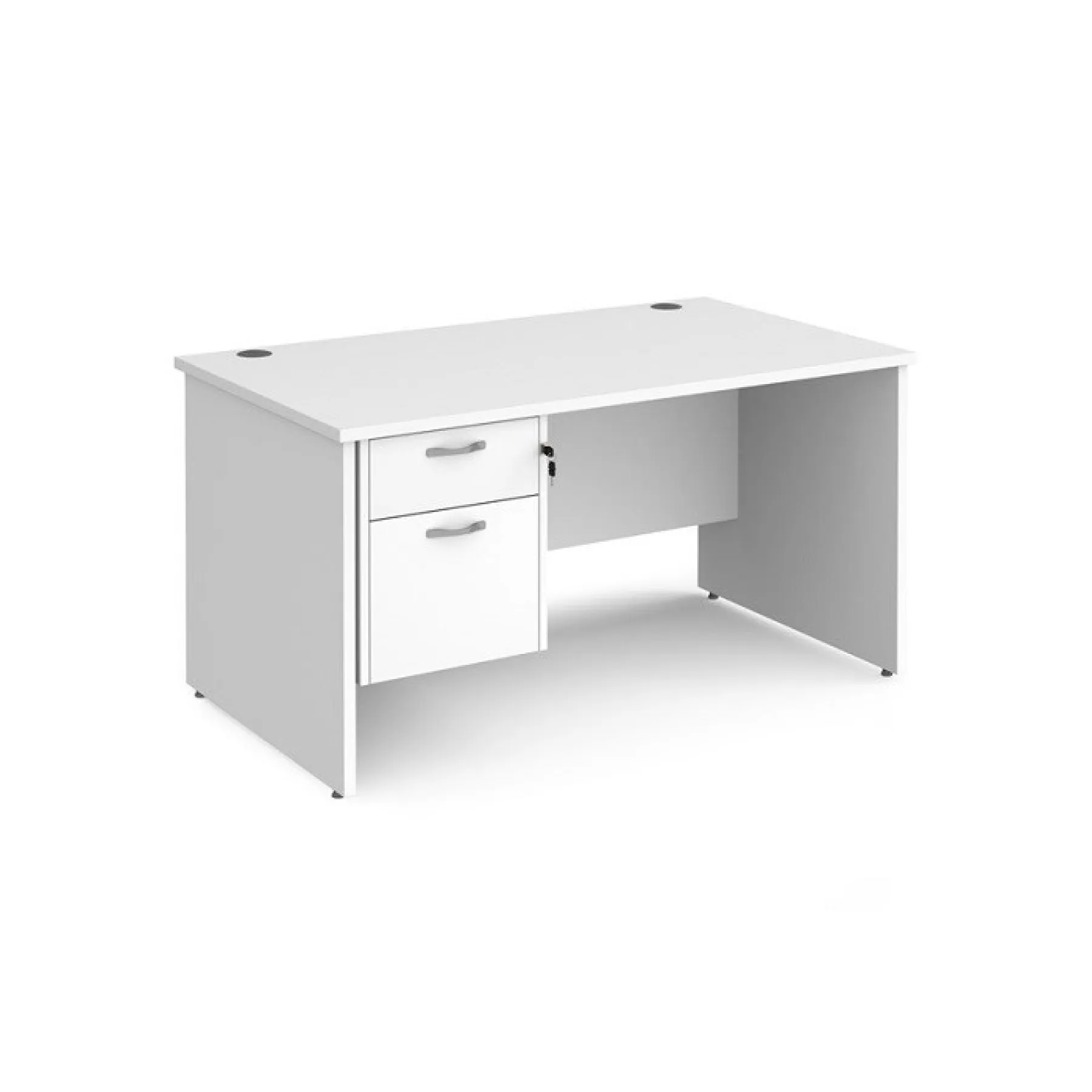 LOF Direct Maestro 25 Desk With Panel Ends 2 Drawer Ped