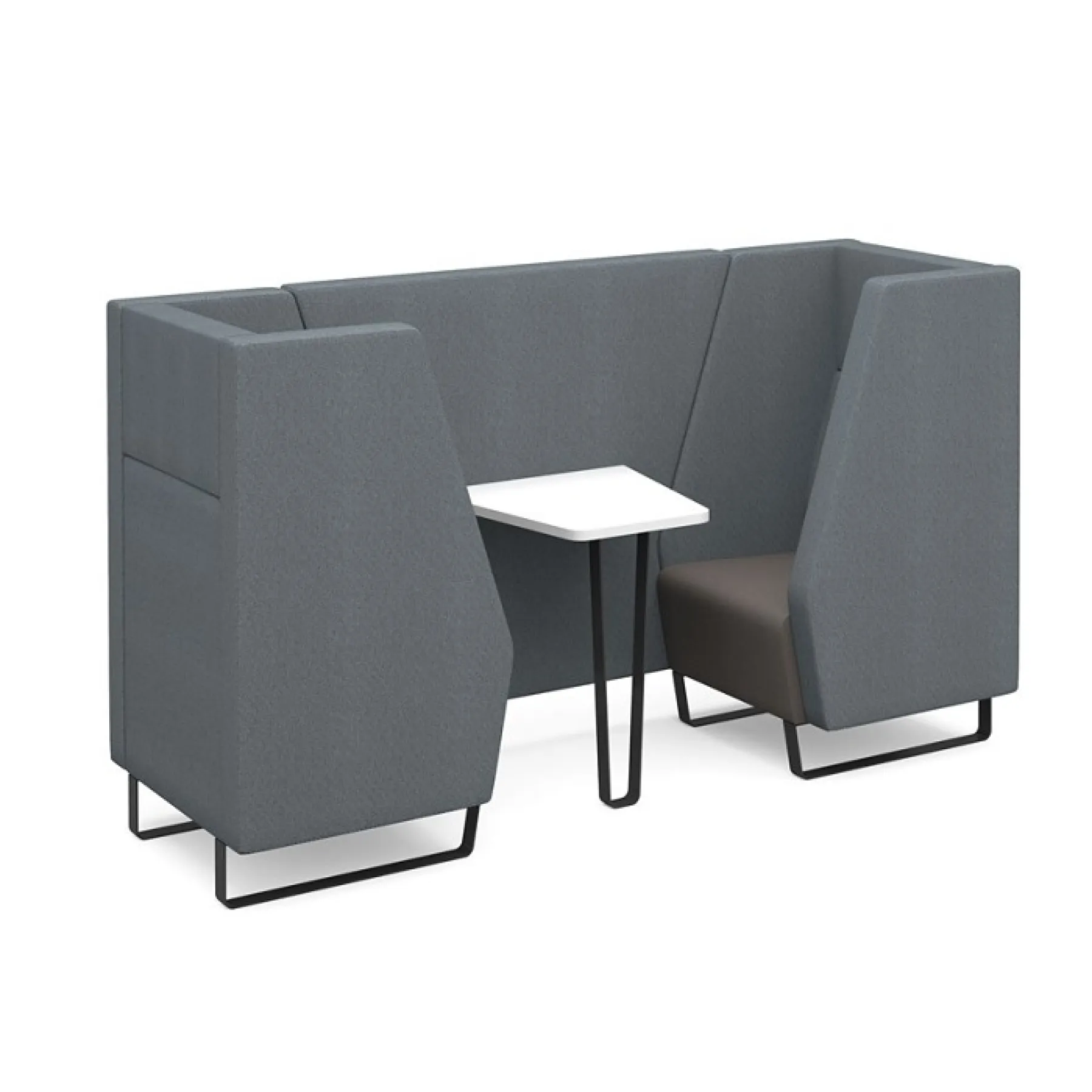 LOF Direct Encore Meeting Booth 2 seat Metal Frame