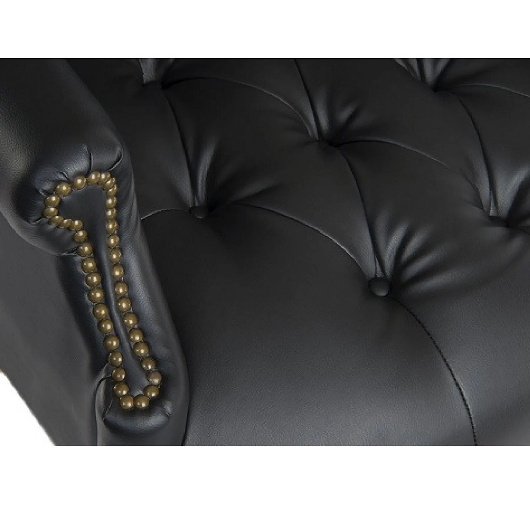 LOF Direct Teknik Chairman Noir Executive Armchair Close Up 2