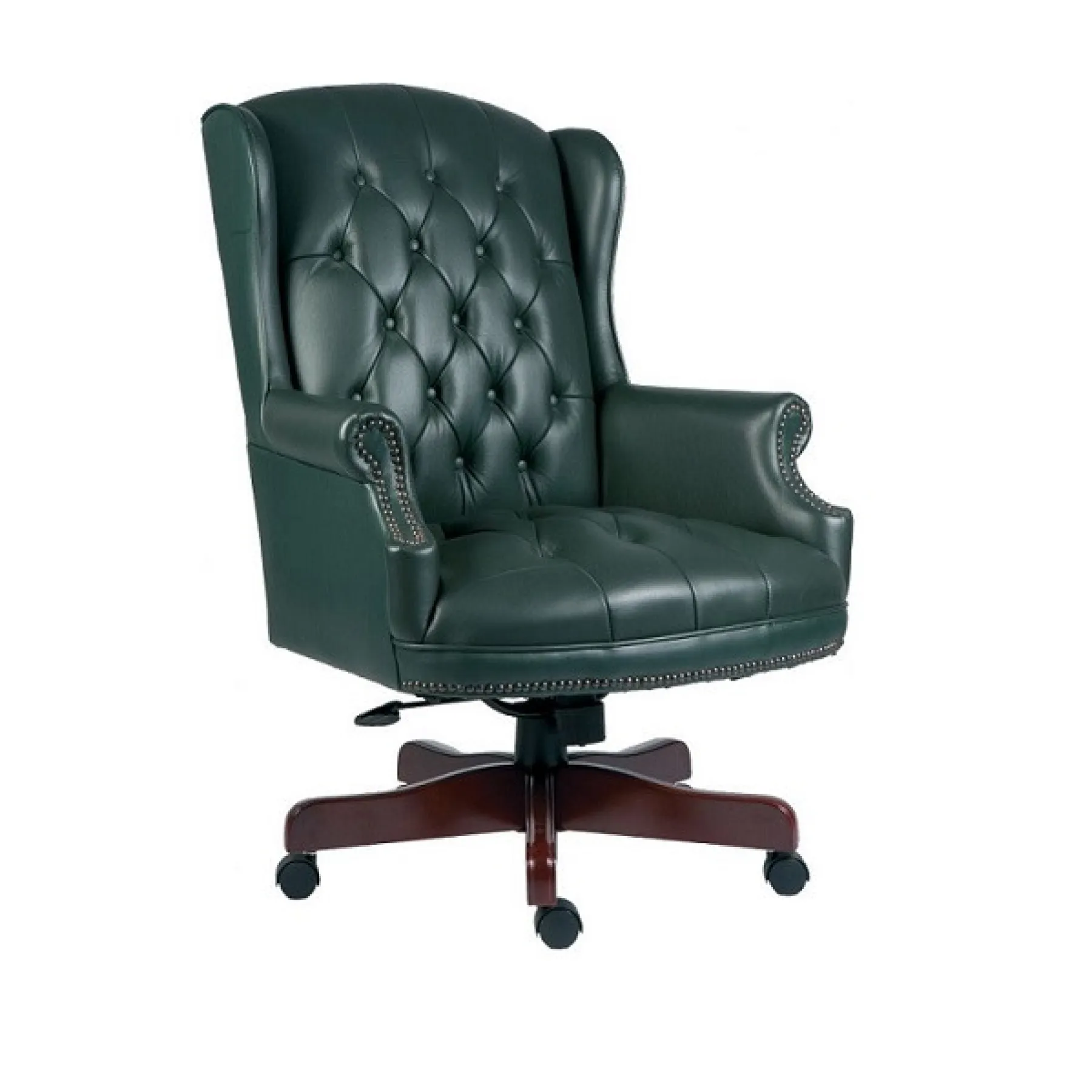 LOF Direct Teknik Chairman Green Executive Armchair 6927 GR Angle