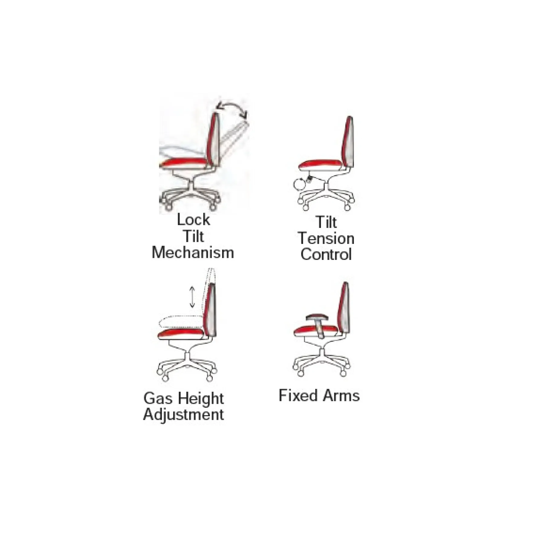 LOF Direct Texas Heavy Duty Chair Adjustments