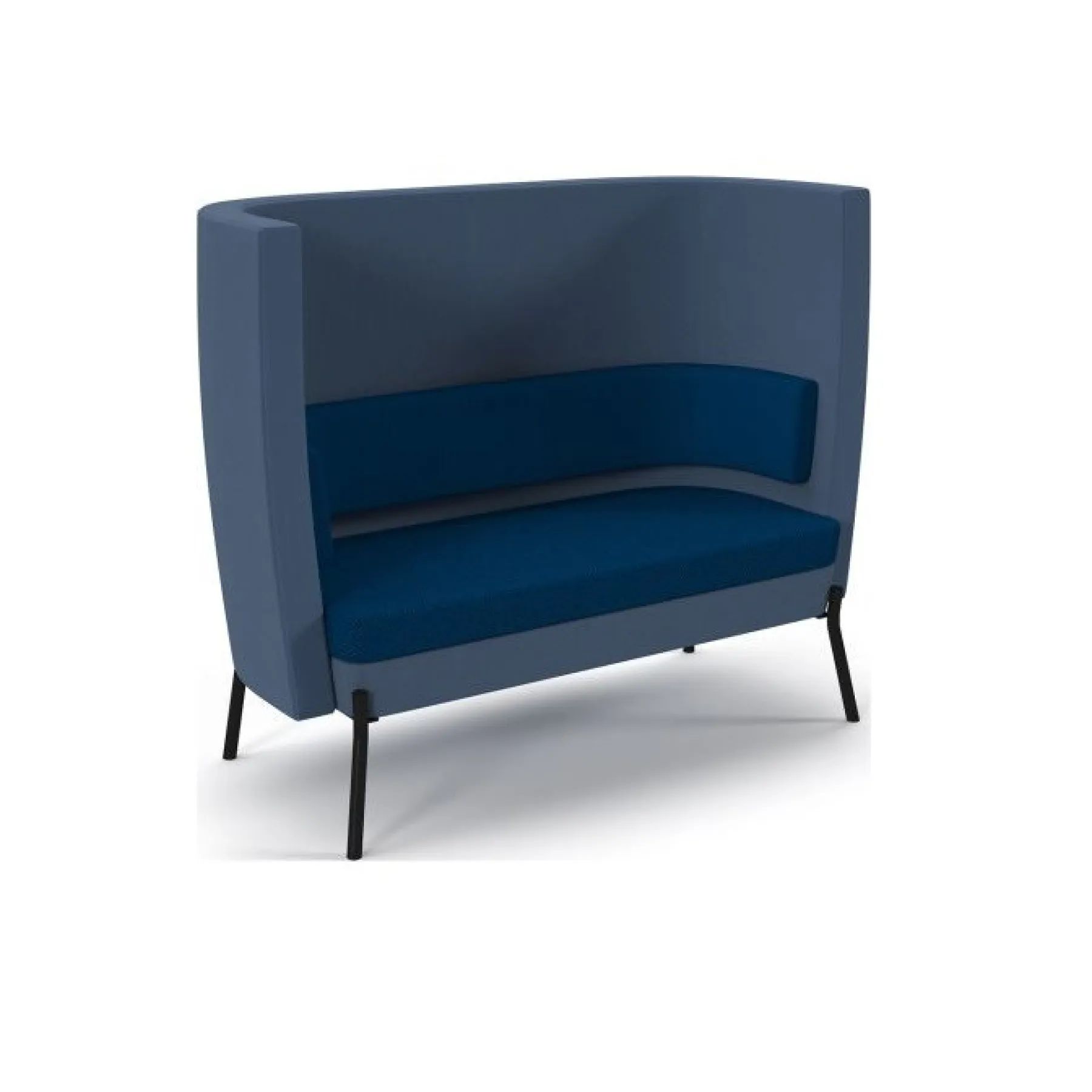 LOF Direct Dams Tilly High Back Double Seater TY HBS2 Blue