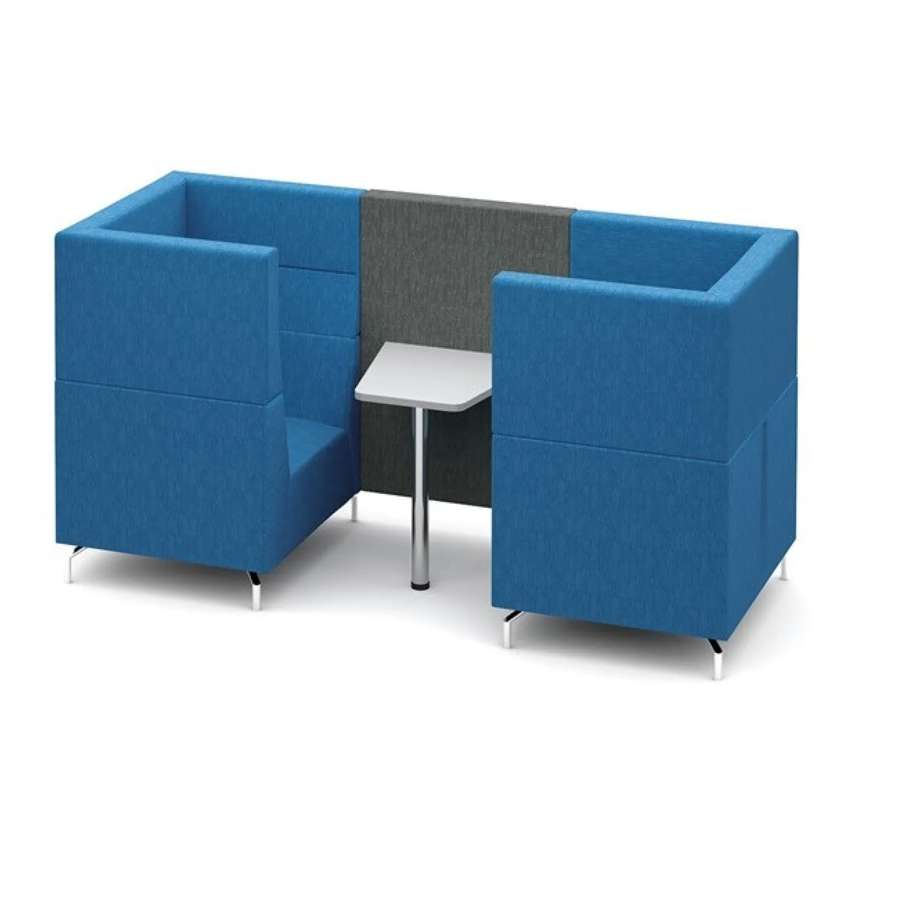 LOF Direct Dams Alban 2 Seat Meeting Pod ALB02 BLUE GREY