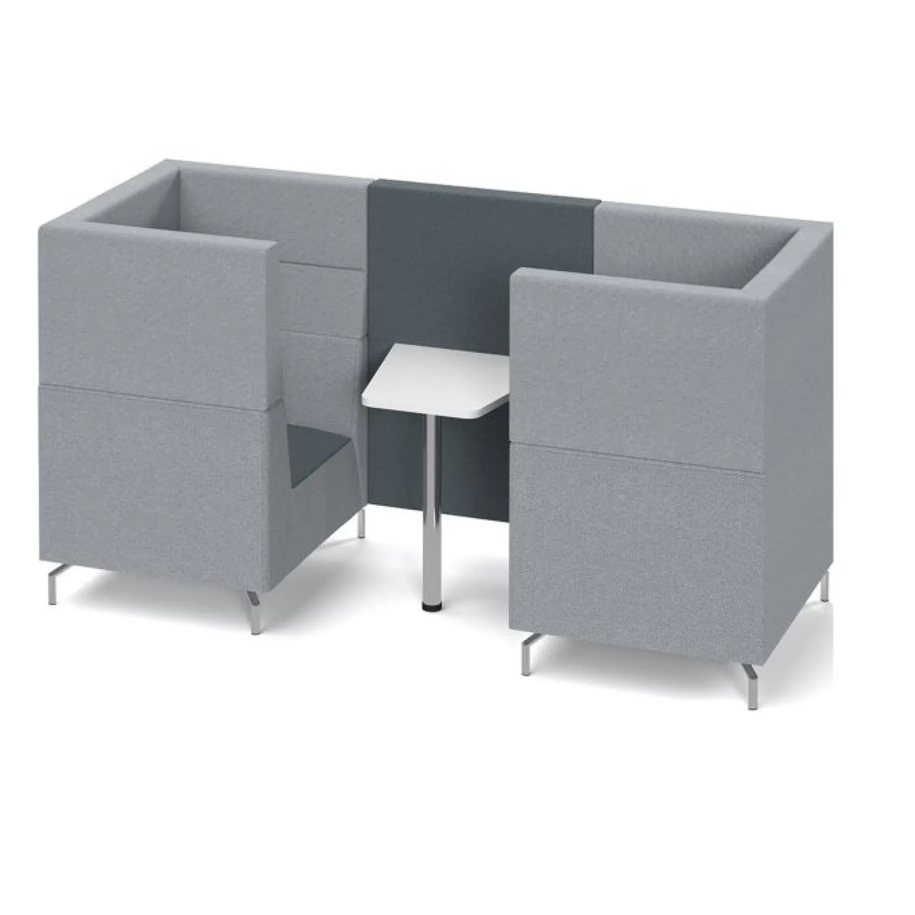 LOF Direct Dams Alban 2 Seat Meeting Pod ALB02 GREY