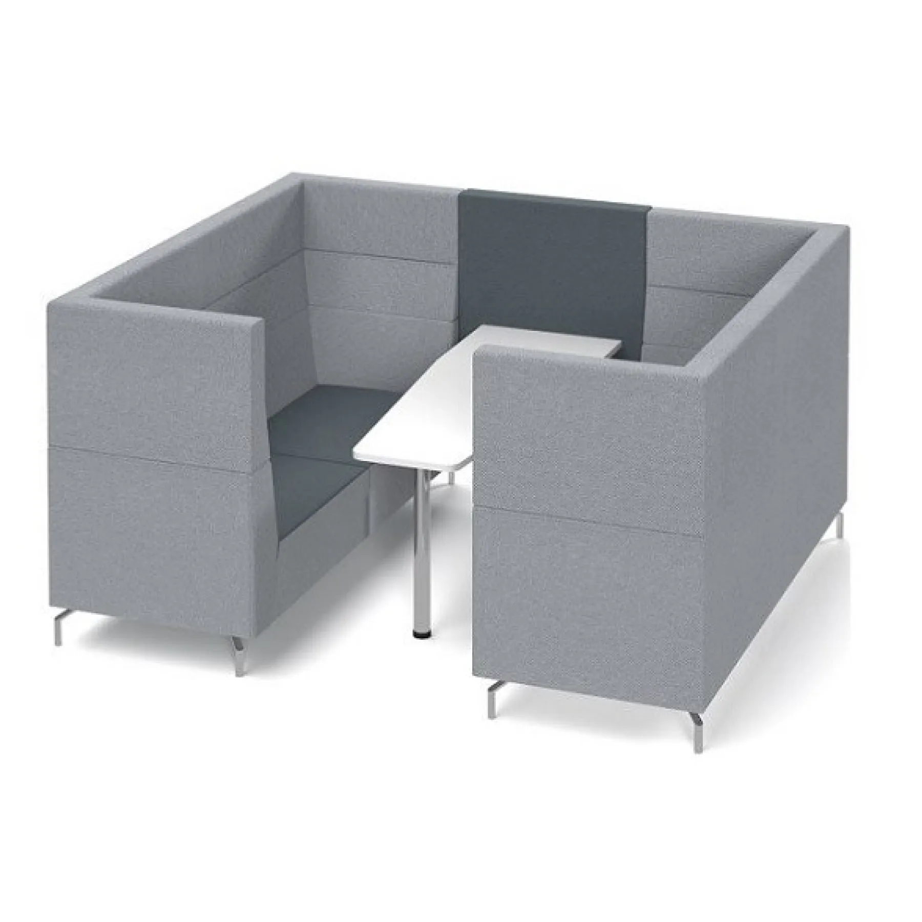 LOF Direct Dams Alban 6 Seat Meeting Pod ALB06 Grey