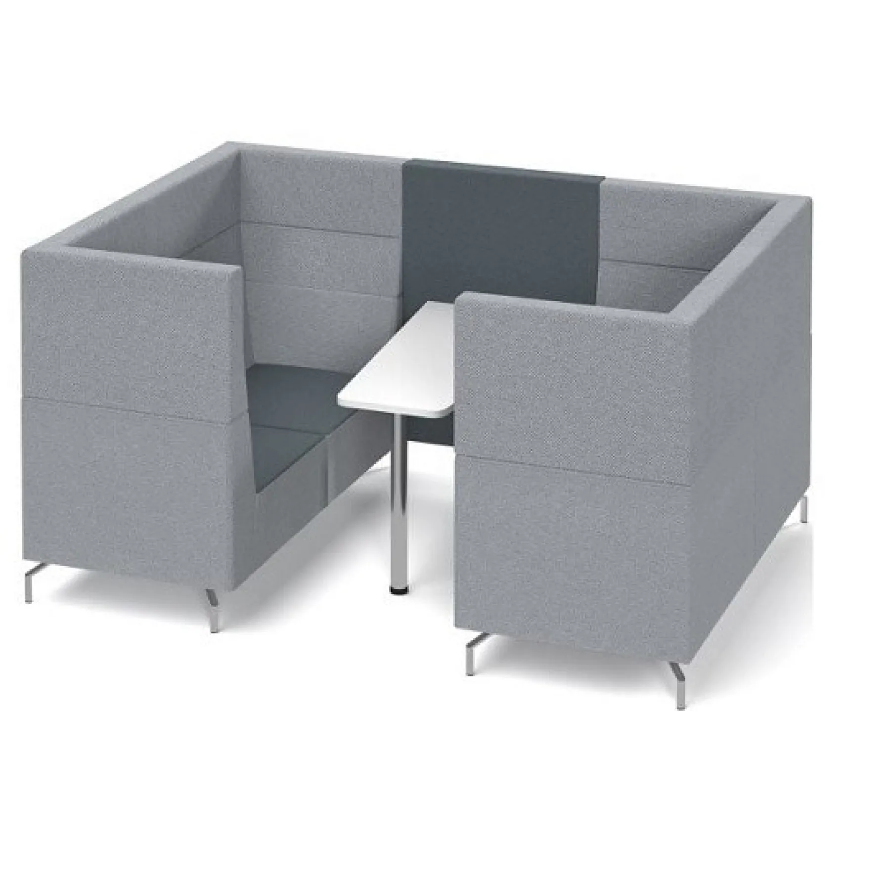 LOF Direct Dams Alban 4 Seat Meeting Pod ALB04 Grey