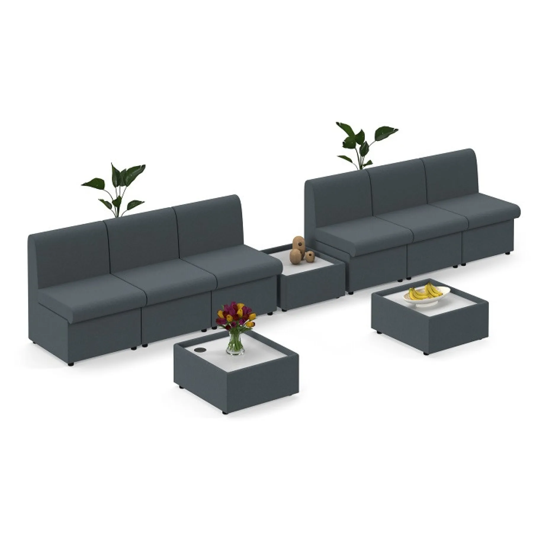 LOF Direct Dams Alto Stocked Modular Seating Set up