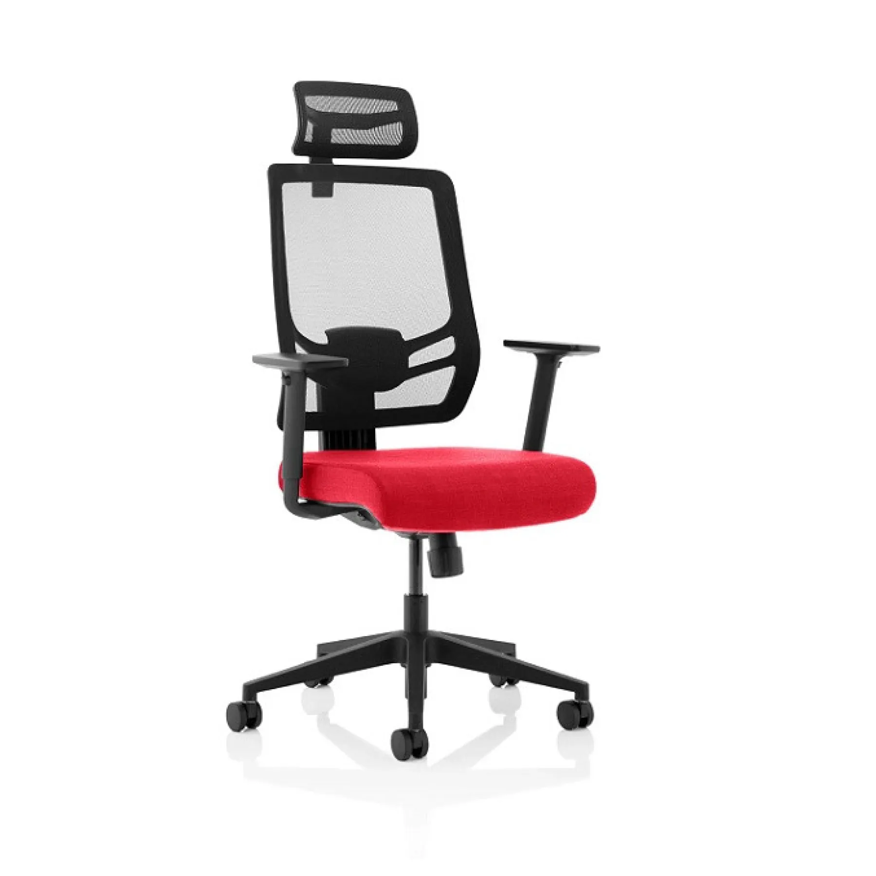 LOF Direct Dynamic Ergo Twist Chair Fabric with headrest Cherry