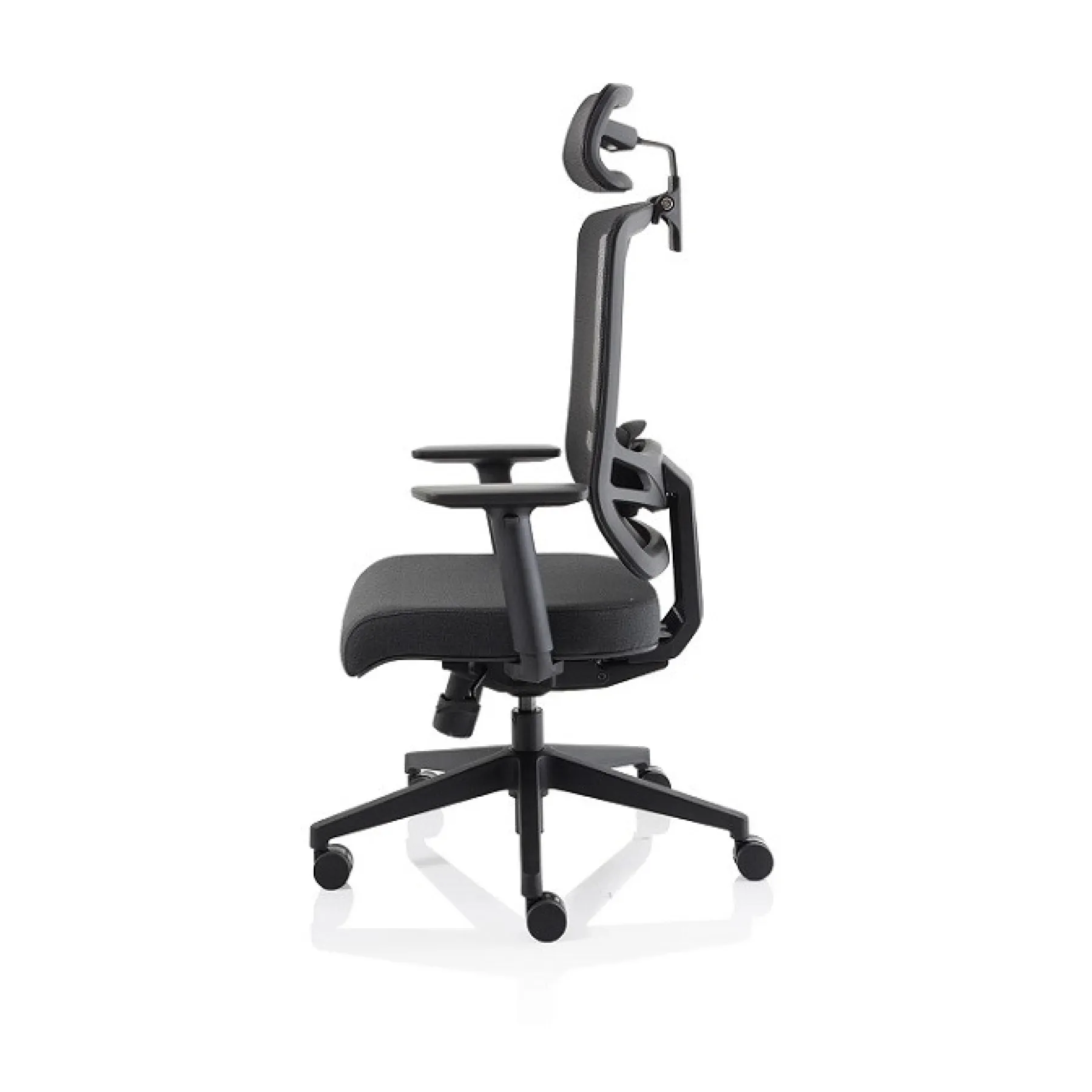 LOF Direct Dynamic Ergo Twist Chair Fabric with headrest Side