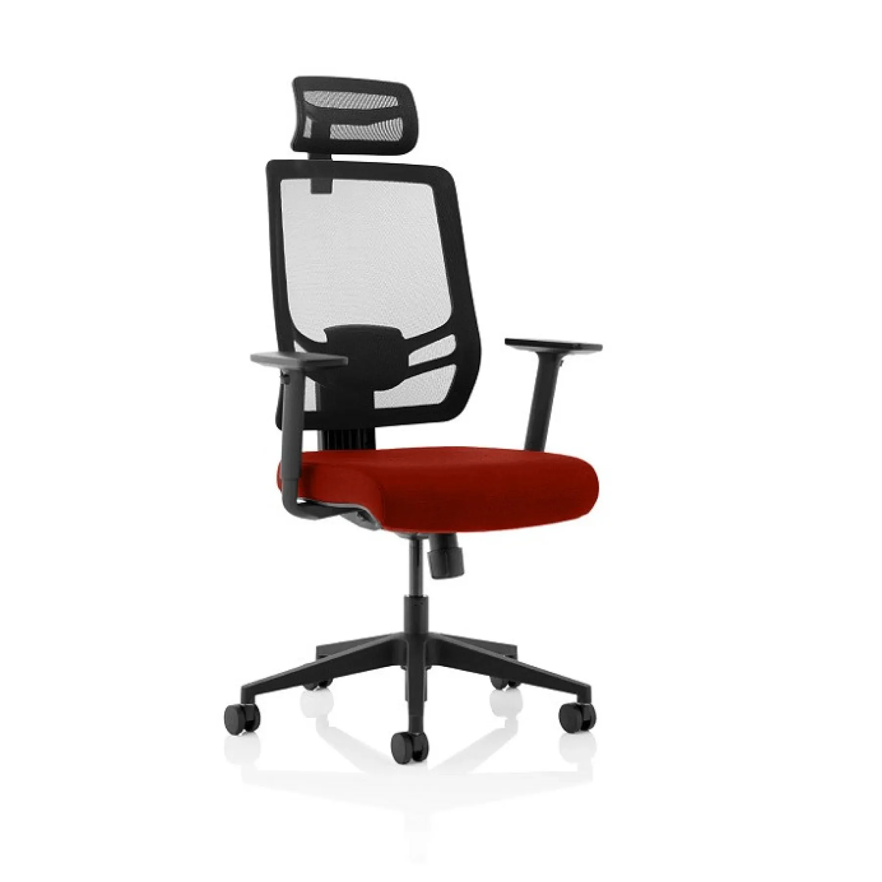 LOF Direct Dynamic Ergo Twist Chair Fabric with headrest Chilli