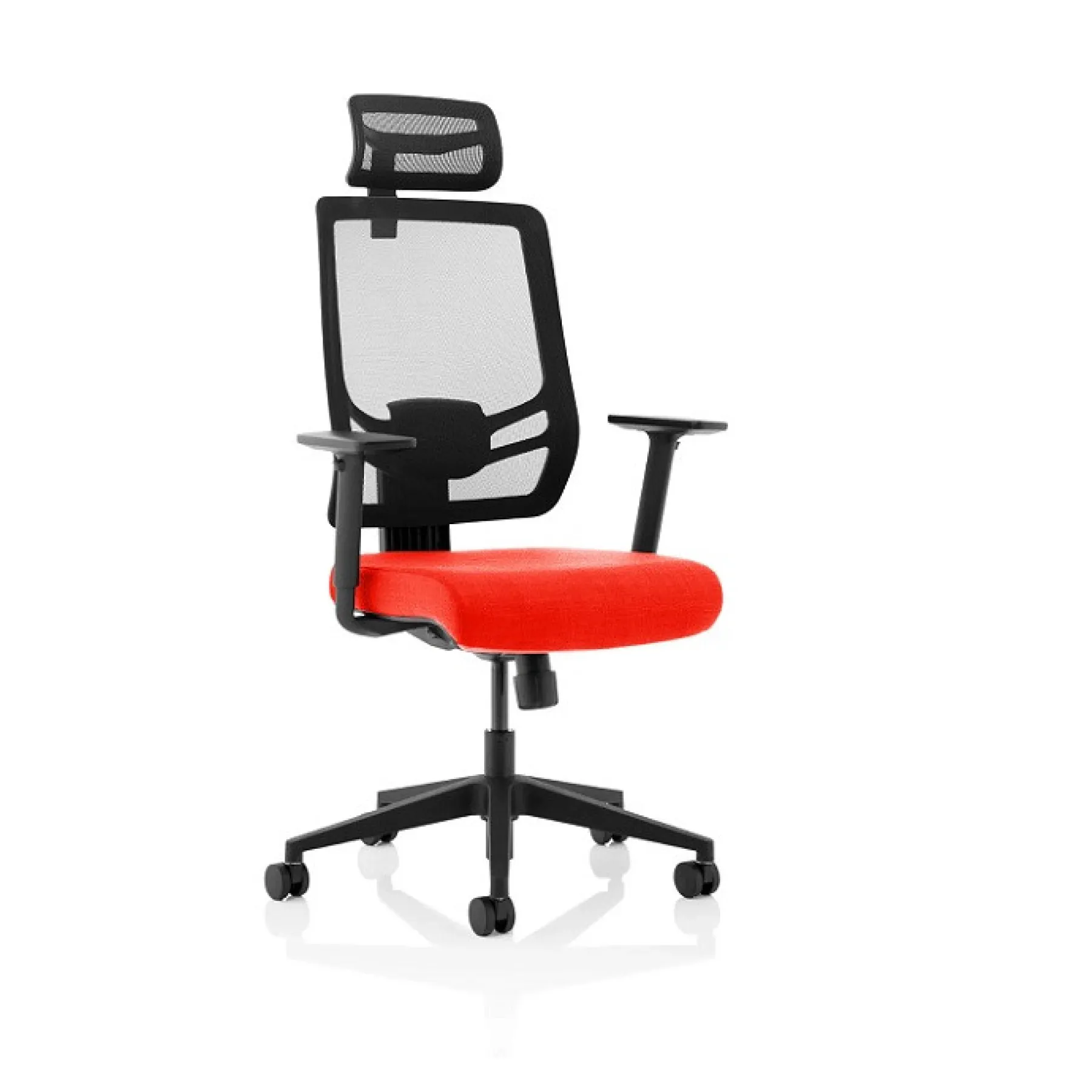 LOF Direct Dynamic Ergo Twist Chair Fabric with headrest Orange