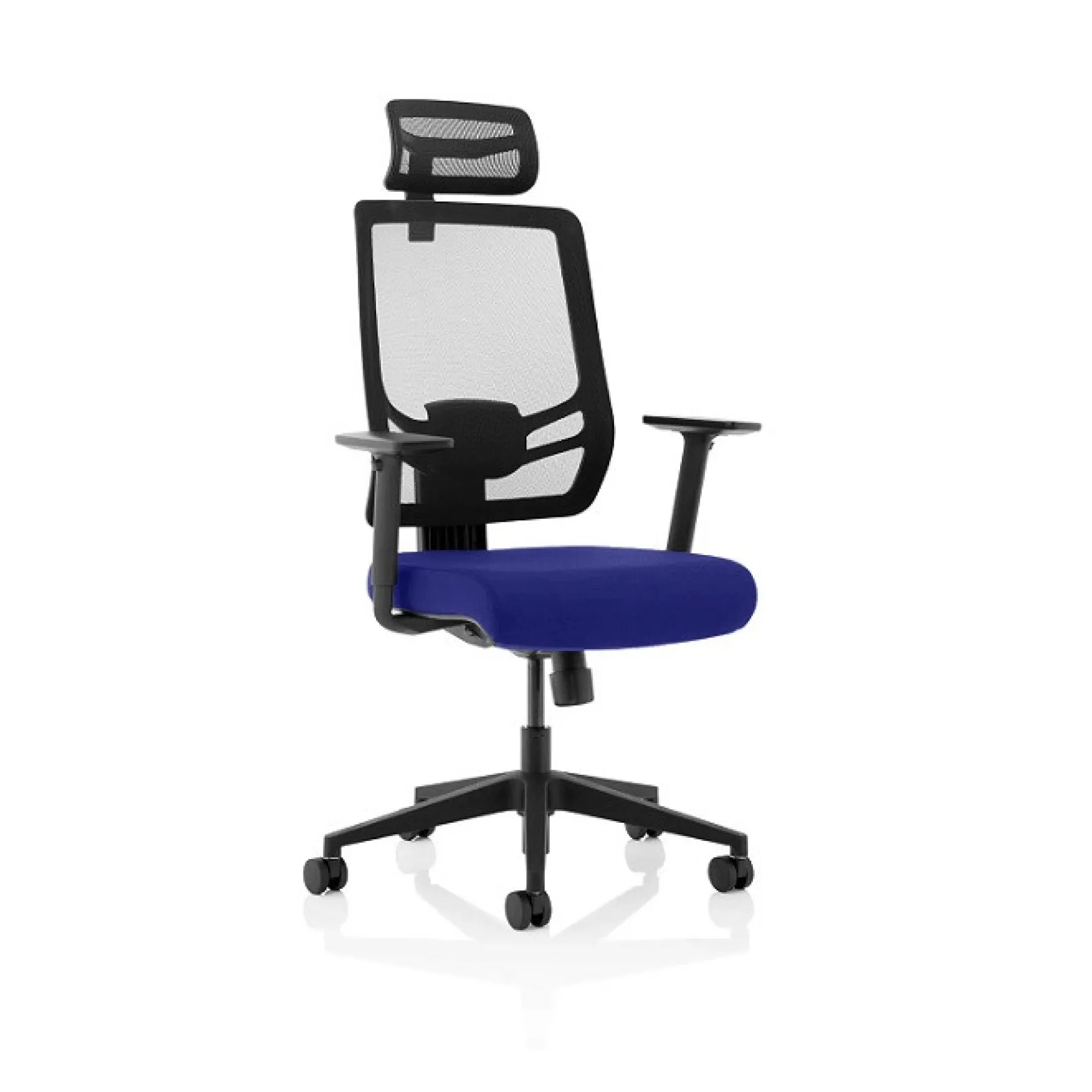 LOF Direct Dynamic Ergo Twist Chair Fabric with headrest Blue