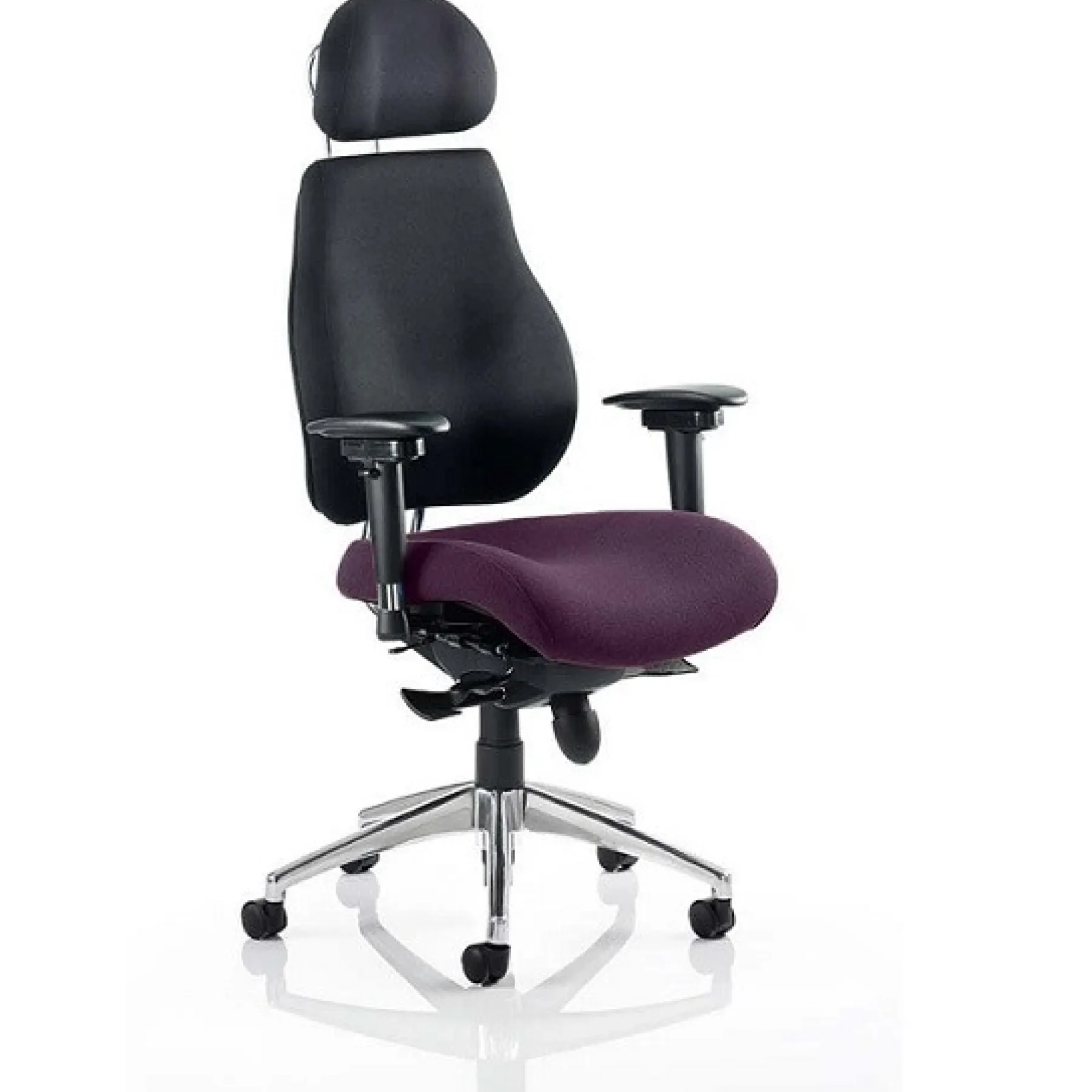 LOF Direct Dynamic Chiro Plus Ultimate Bespoke Fabric Seat Purple